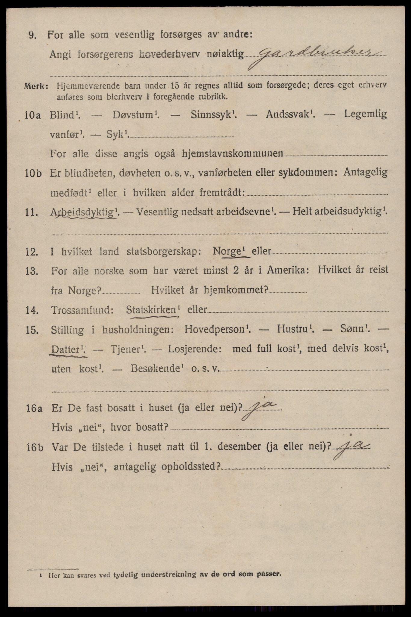 SAST, Folketelling 1920 for 1153 Skåre herred, 1920, s. 1809