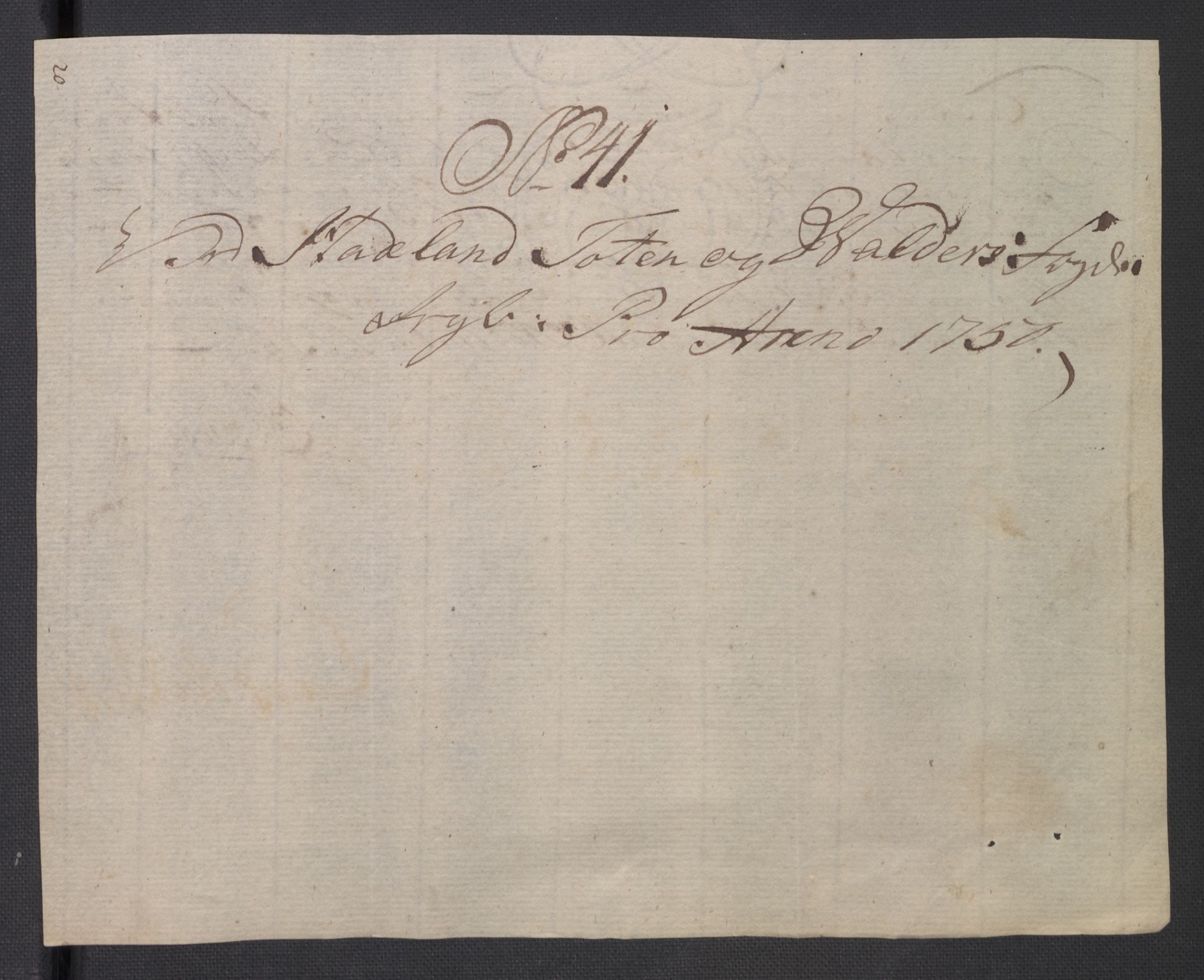 Rentekammeret inntil 1814, Reviderte regnskaper, Fogderegnskap, AV/RA-EA-4092/R18/L1348: Fogderegnskap Hadeland, Toten og Valdres, 1750-1751, s. 177