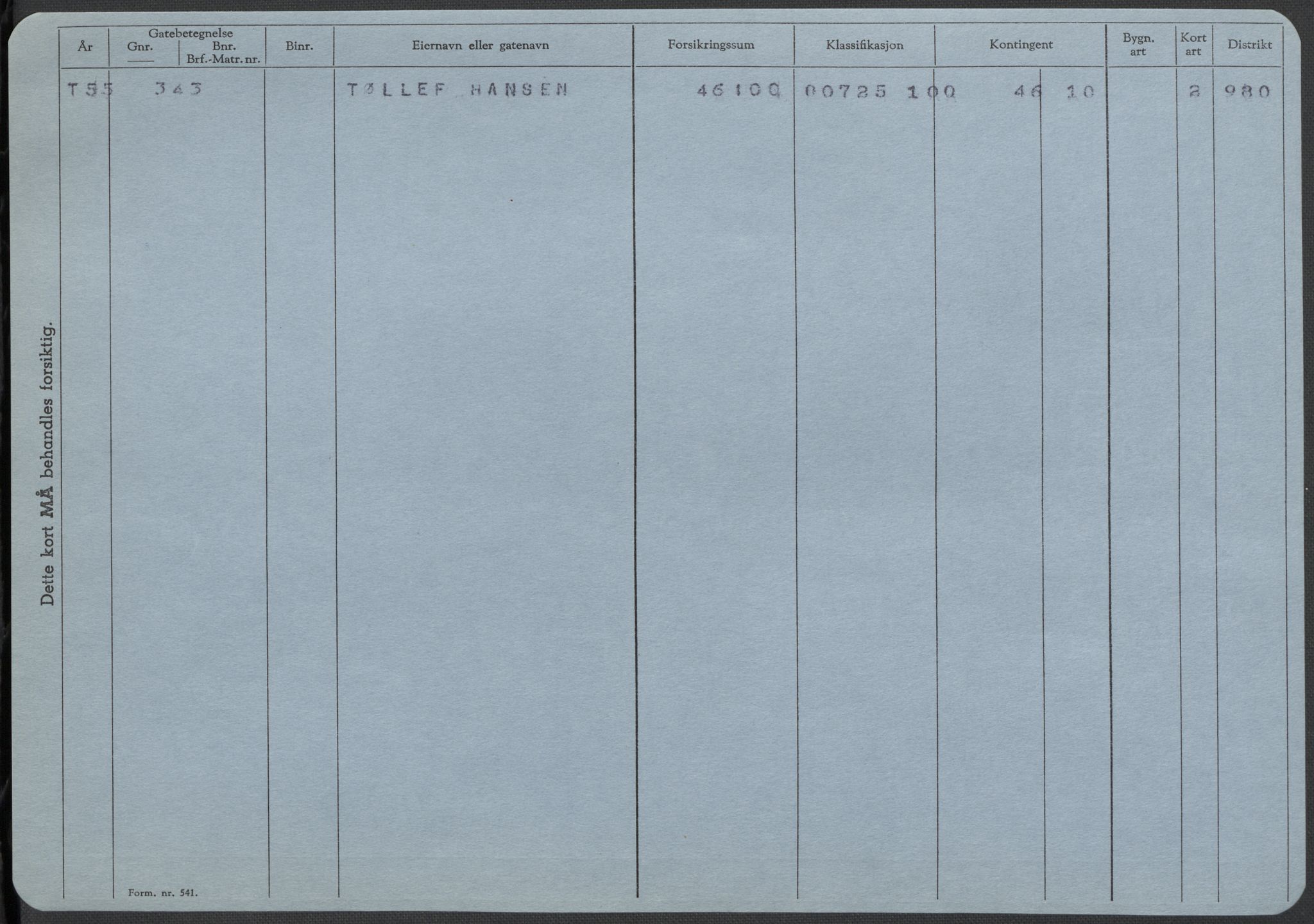 Norges Brannkasse, AV/RA-S-1549/E/Eu/L0018: Branntakster for Vardø by, 1884-1955, s. 267