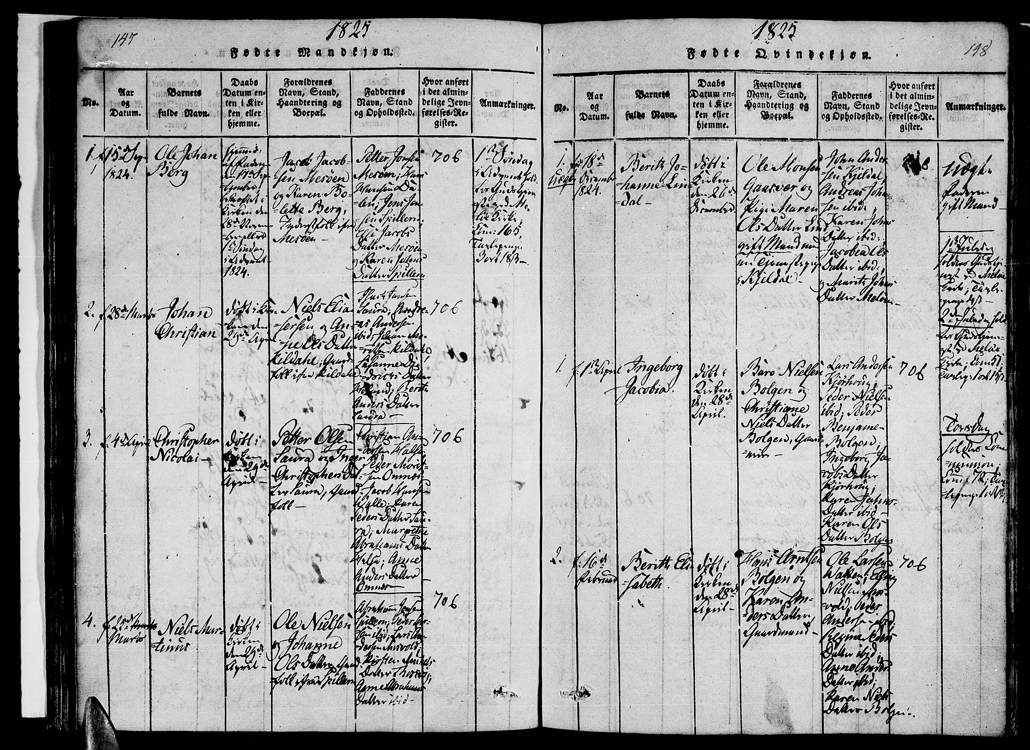 Ministerialprotokoller, klokkerbøker og fødselsregistre - Nordland, SAT/A-1459/841/L0617: Klokkerbok nr. 841C01 /2, 1820-1830, s. 147-148