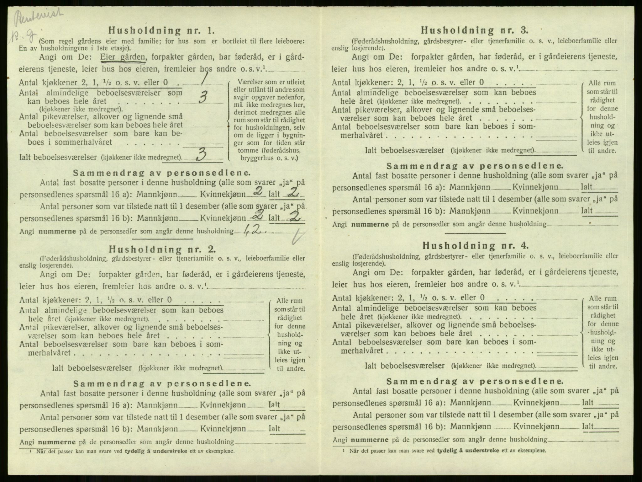 SAKO, Folketelling 1920 for 0719 Andebu herred, 1920, s. 1100