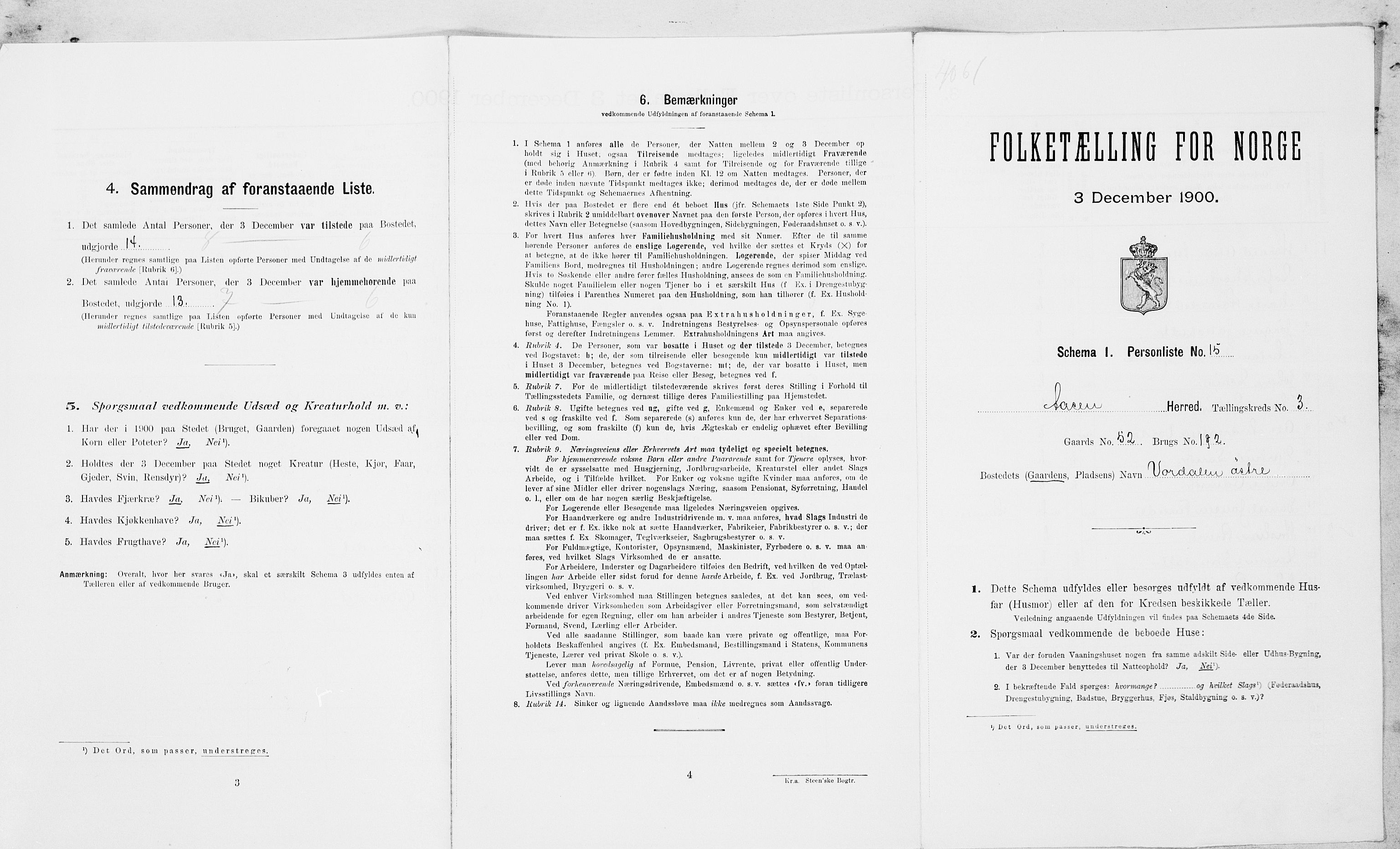 SAT, Folketelling 1900 for 1716 Åsen herred, 1900, s. 288
