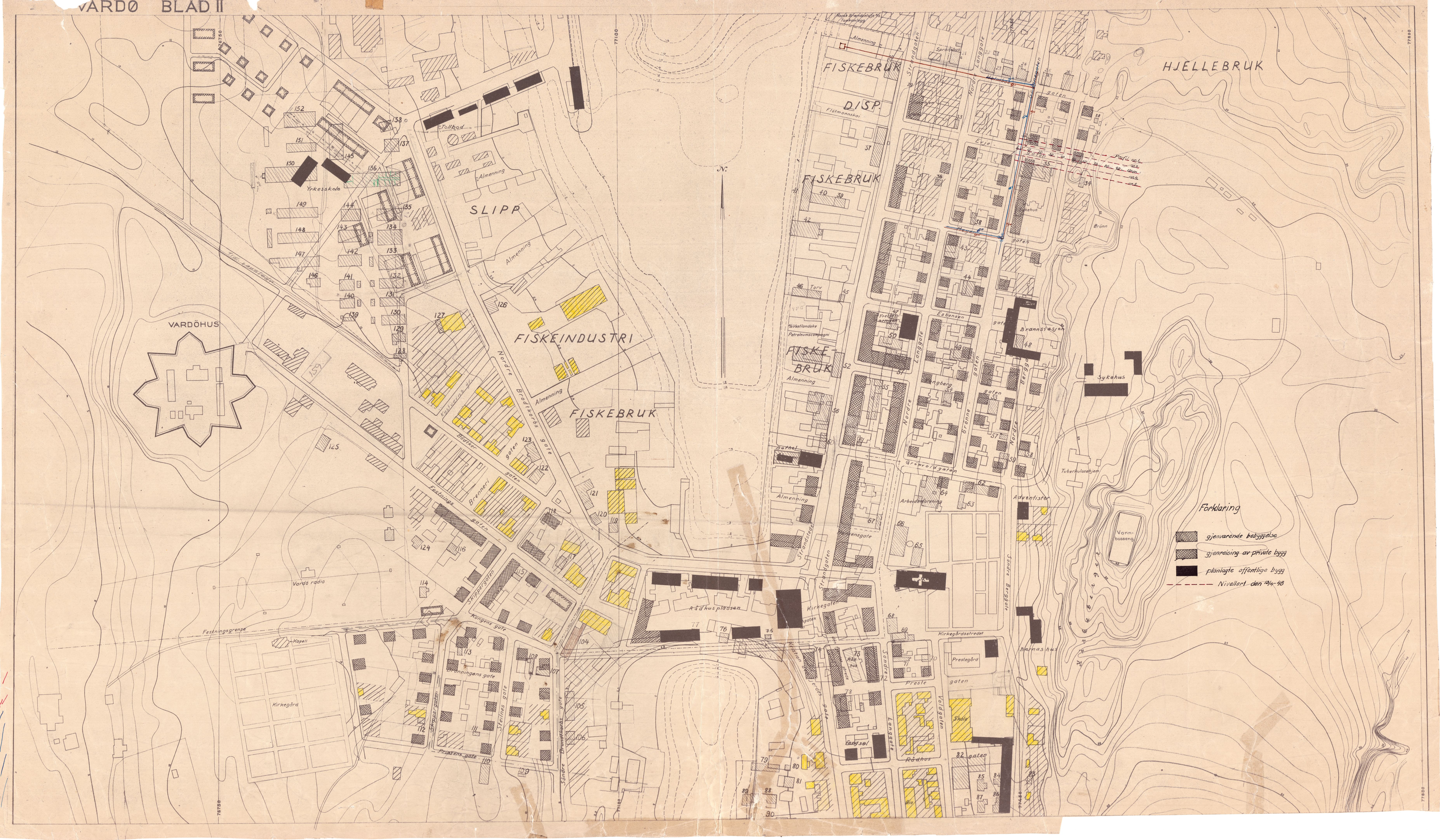 Vardø kommune / Teknisk Næring Plan og Kultur, VAMU/-, 1945-1946