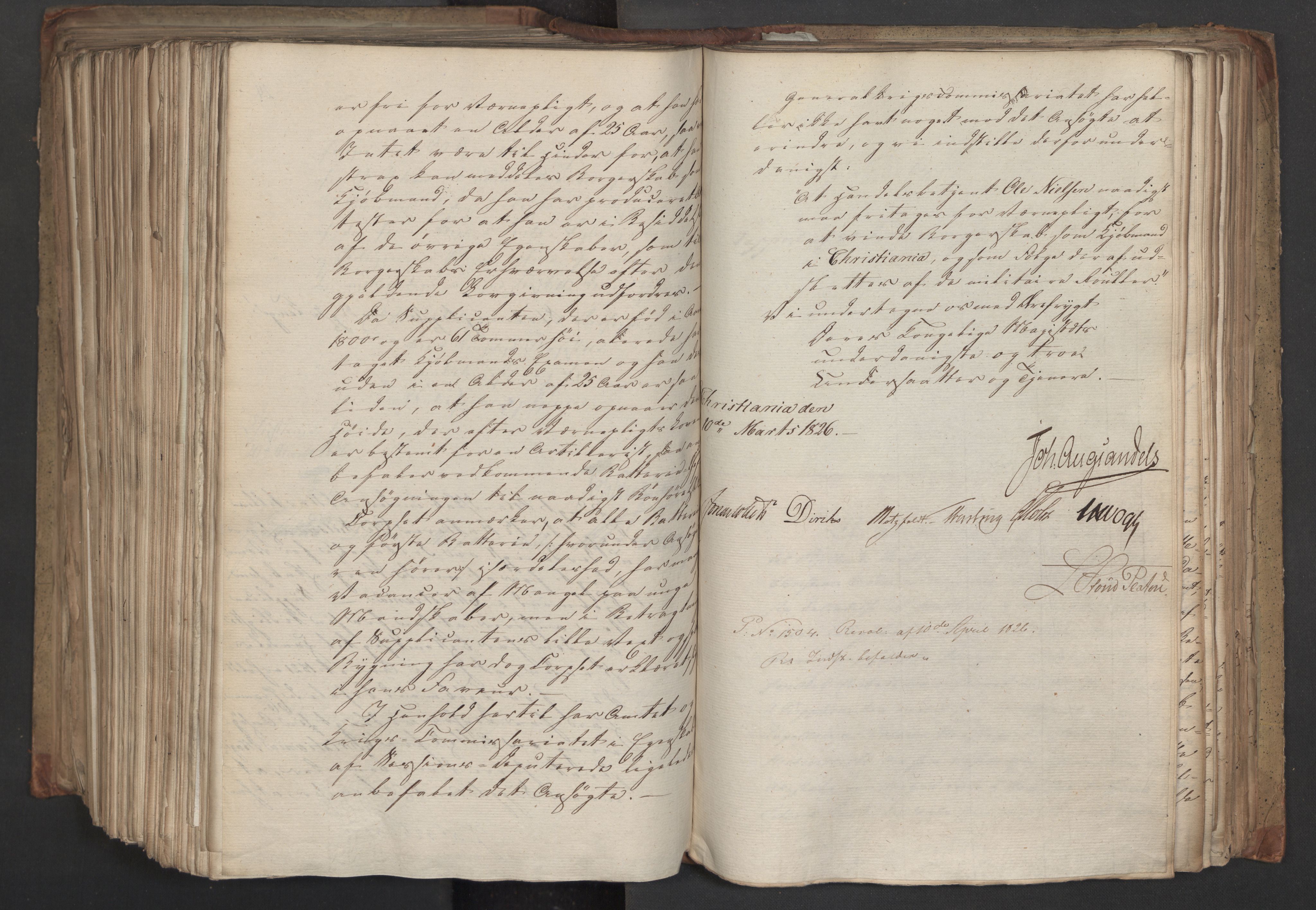 Statsrådsavdelingen i Stockholm, AV/RA-S-1003/D/Da/L0045: Regjeringsinnstillinger nr. 3067-3307, 1826, s. 540