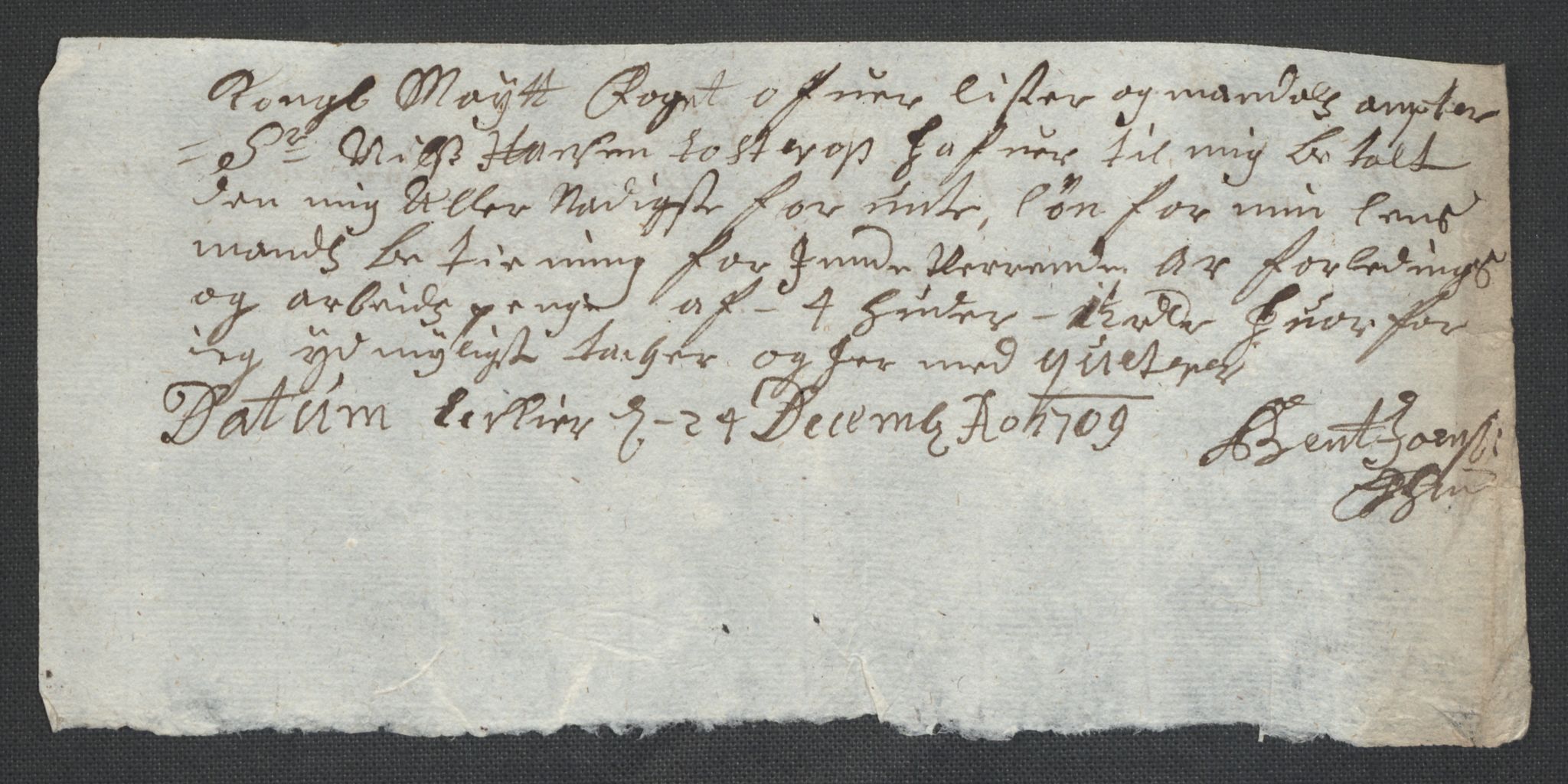 Rentekammeret inntil 1814, Reviderte regnskaper, Fogderegnskap, AV/RA-EA-4092/R43/L2552: Fogderegnskap Lista og Mandal, 1705-1709, s. 327