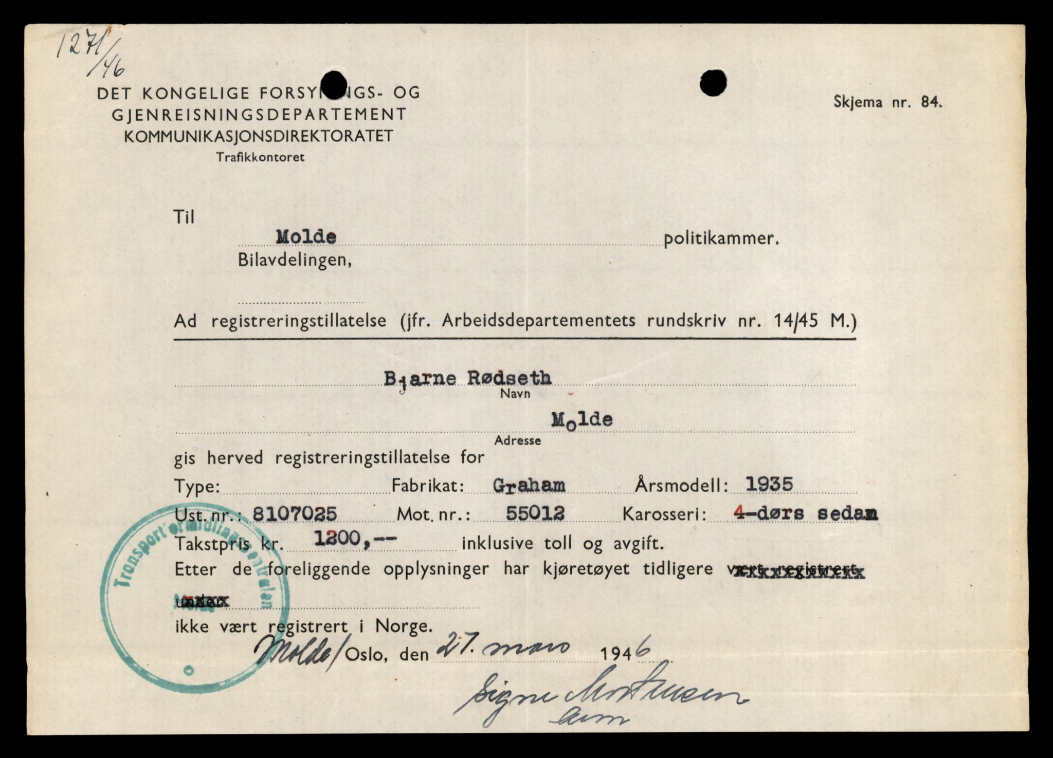 Møre og Romsdal vegkontor - Ålesund trafikkstasjon, AV/SAT-A-4099/F/Fe/L0046: Registreringskort for kjøretøy T 14445 - T 14579, 1927-1998