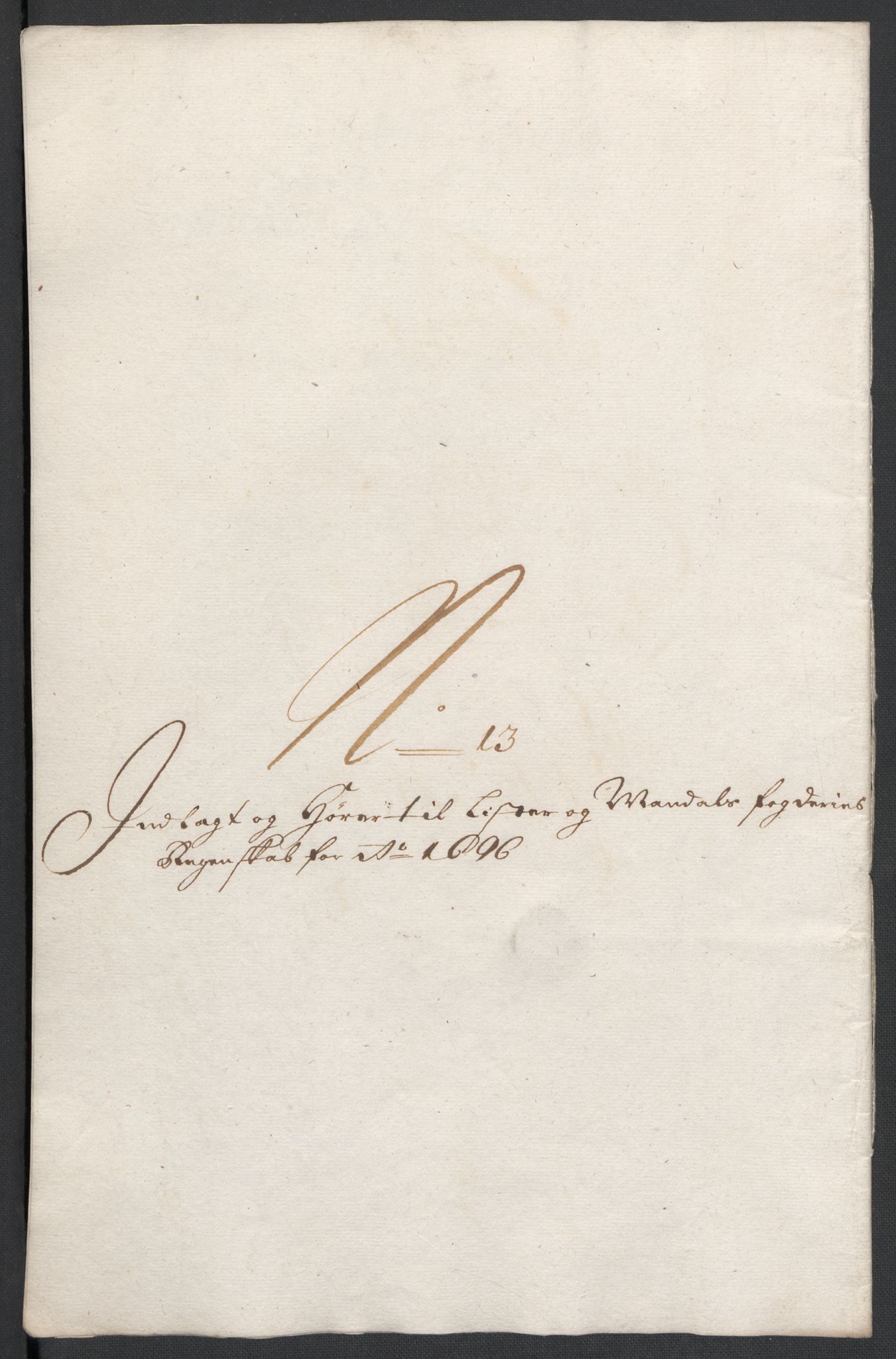 Rentekammeret inntil 1814, Reviderte regnskaper, Fogderegnskap, RA/EA-4092/R43/L2546: Fogderegnskap Lista og Mandal, 1696-1697, s. 78