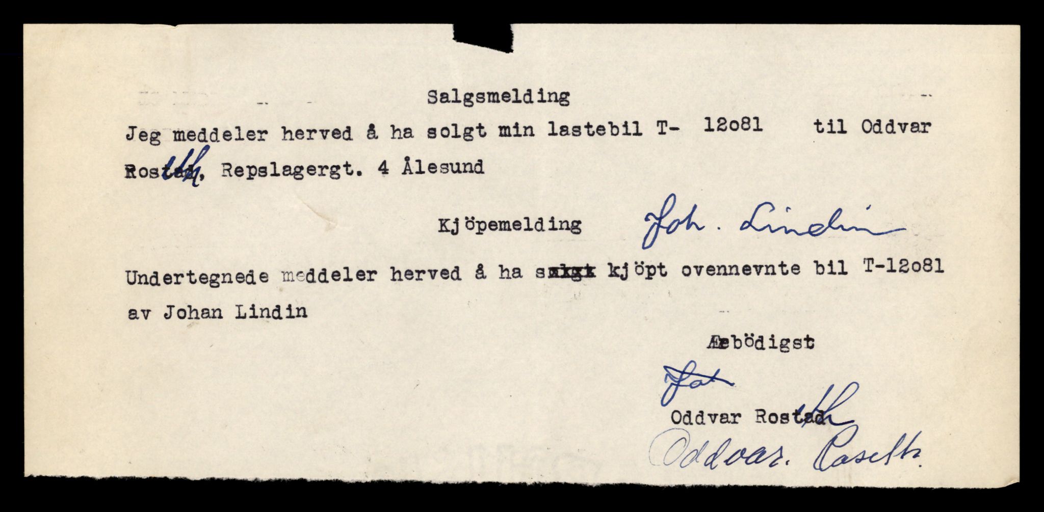 Møre og Romsdal vegkontor - Ålesund trafikkstasjon, AV/SAT-A-4099/F/Fe/L0035: Registreringskort for kjøretøy T 12653 - T 12829, 1927-1998, s. 707