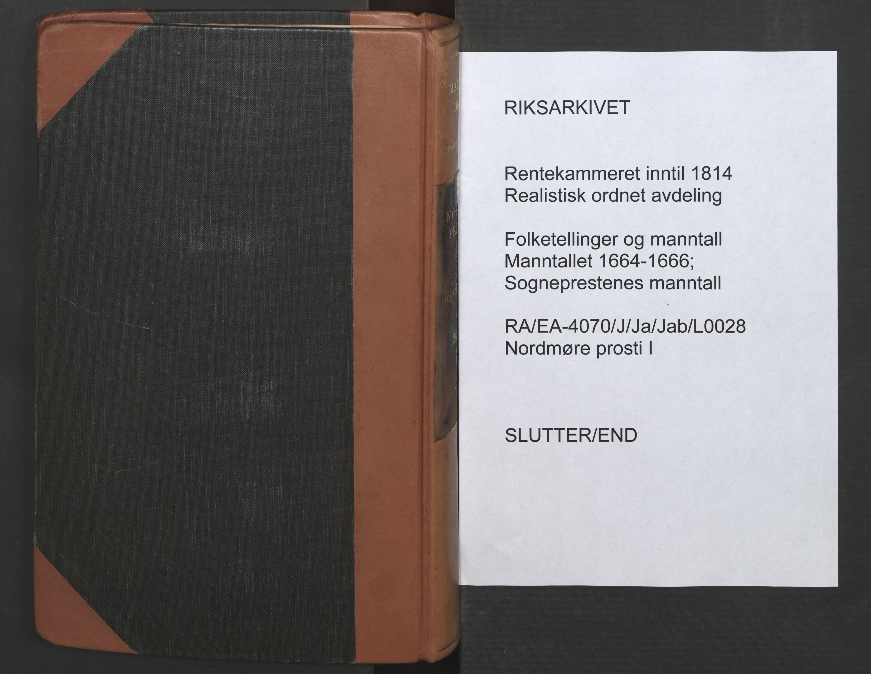 RA, Sogneprestenes manntall 1664-1666, nr. 28: Nordmøre prosti, 1664-1666