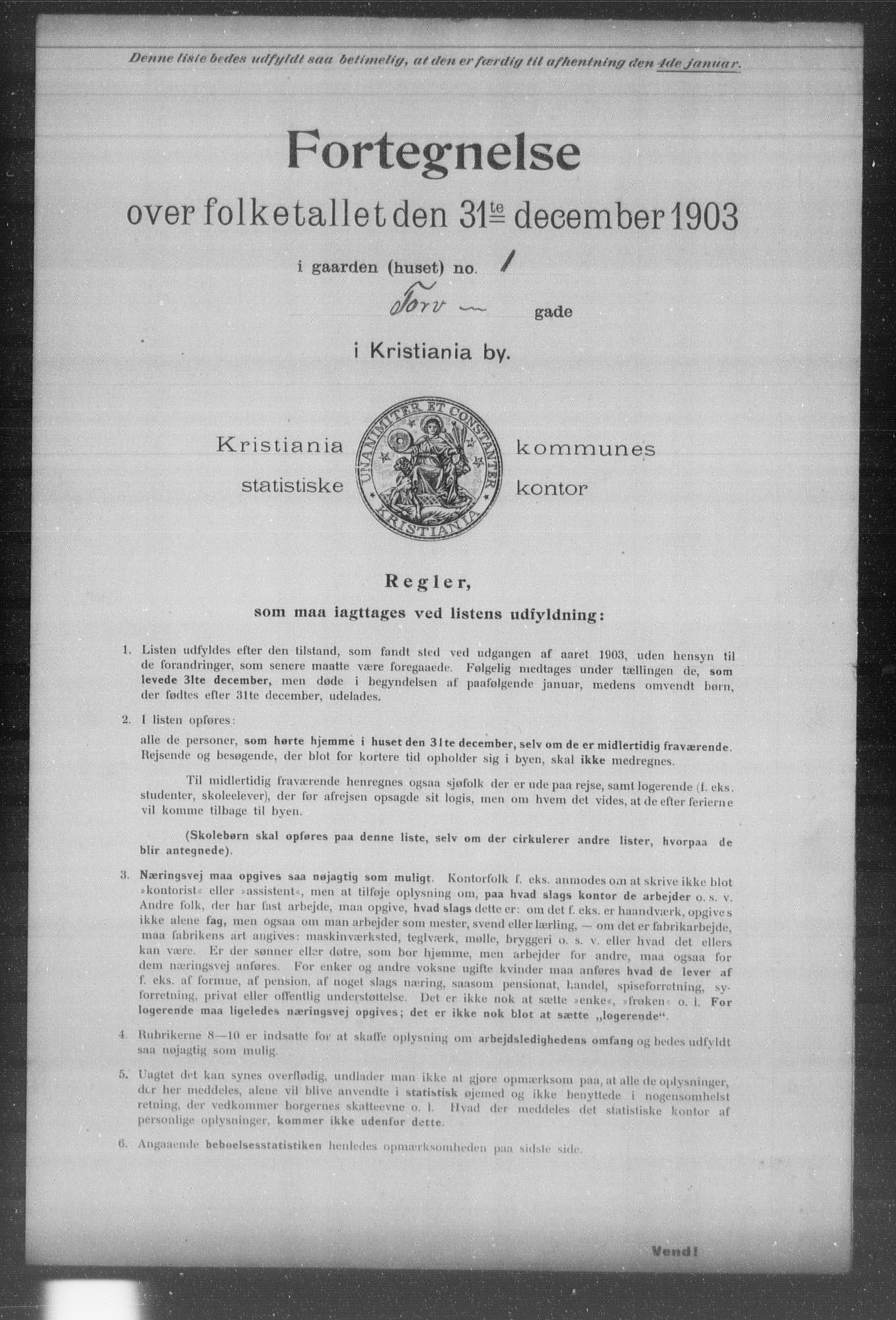 OBA, Kommunal folketelling 31.12.1903 for Kristiania kjøpstad, 1903, s. 20104