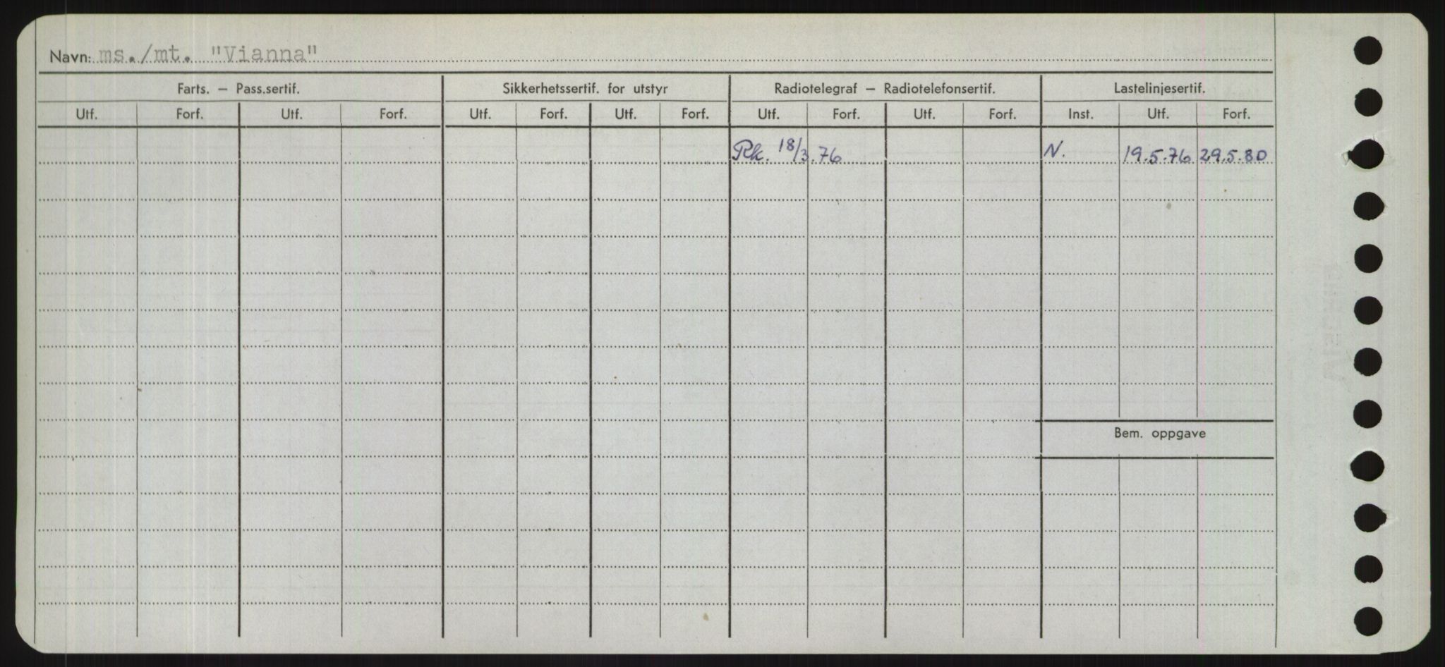 Sjøfartsdirektoratet med forløpere, Skipsmålingen, RA/S-1627/H/Hd/L0041: Fartøy, Vi-Ås, s. 2