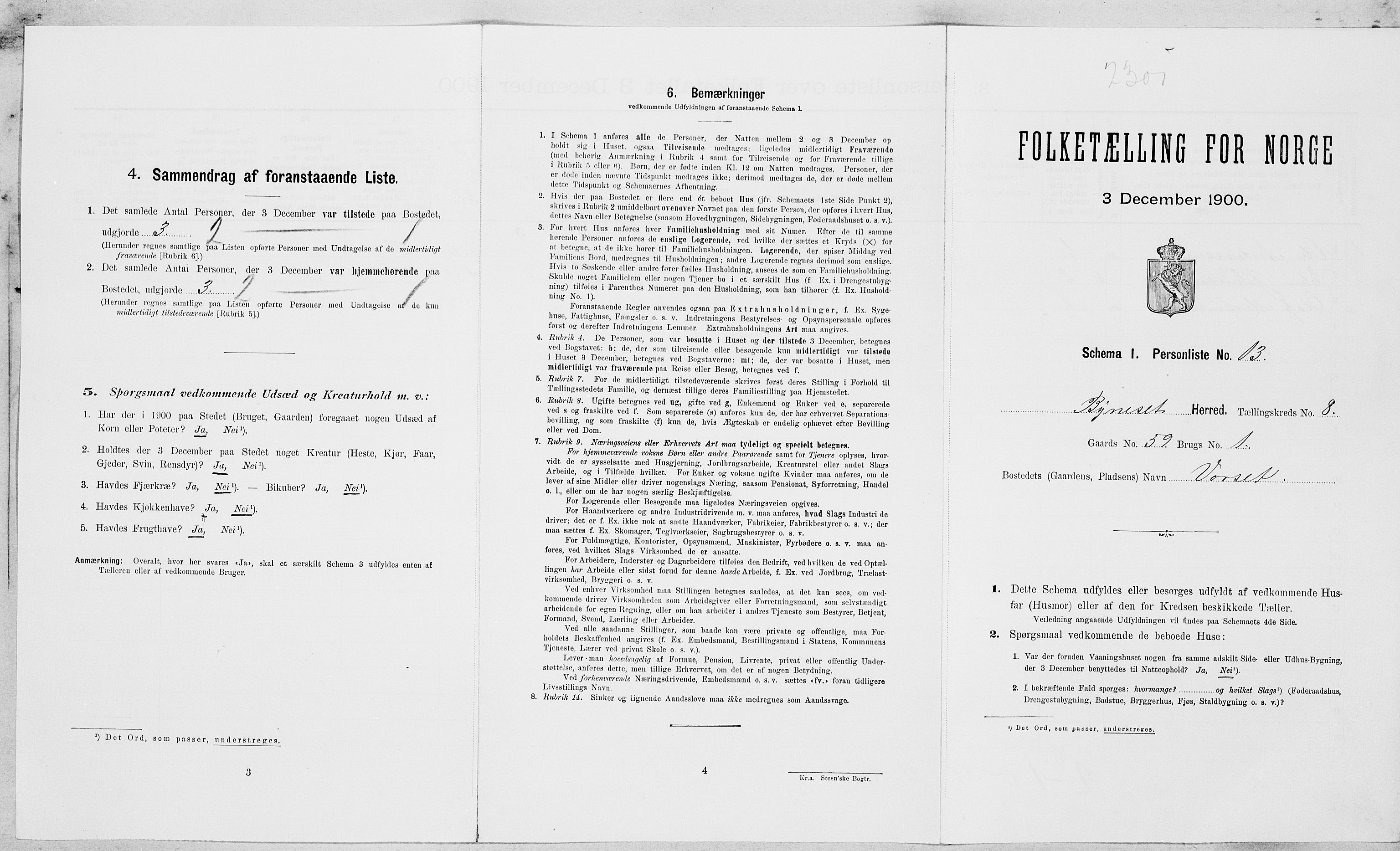 SAT, Folketelling 1900 for 1655 Byneset herred, 1900, s. 533