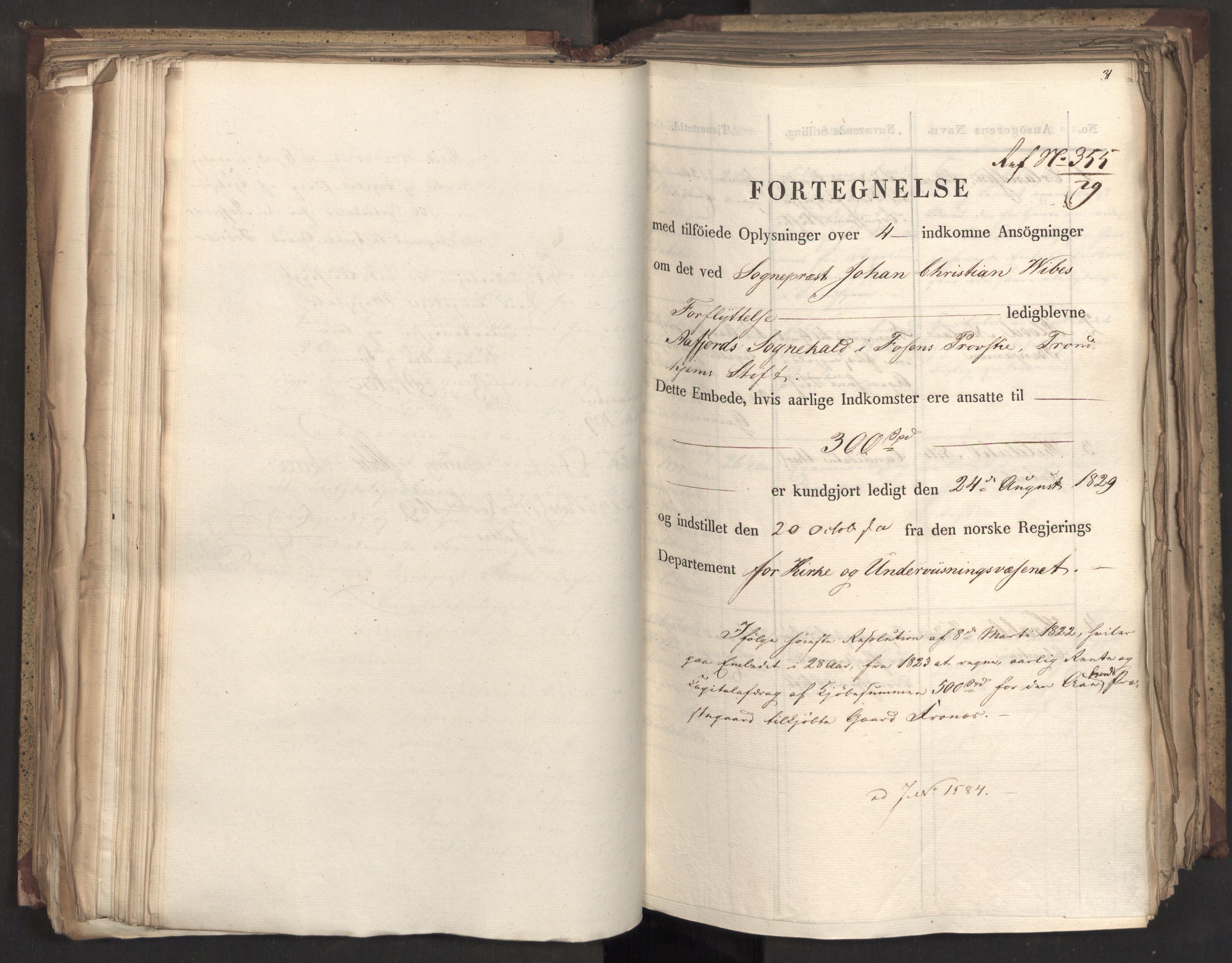 Statsrådsavdelingen i Stockholm, AV/RA-S-1003/D/Da/L0061: Regjeringsinnstillinger nr. 1501-1666, 1829, s. 237