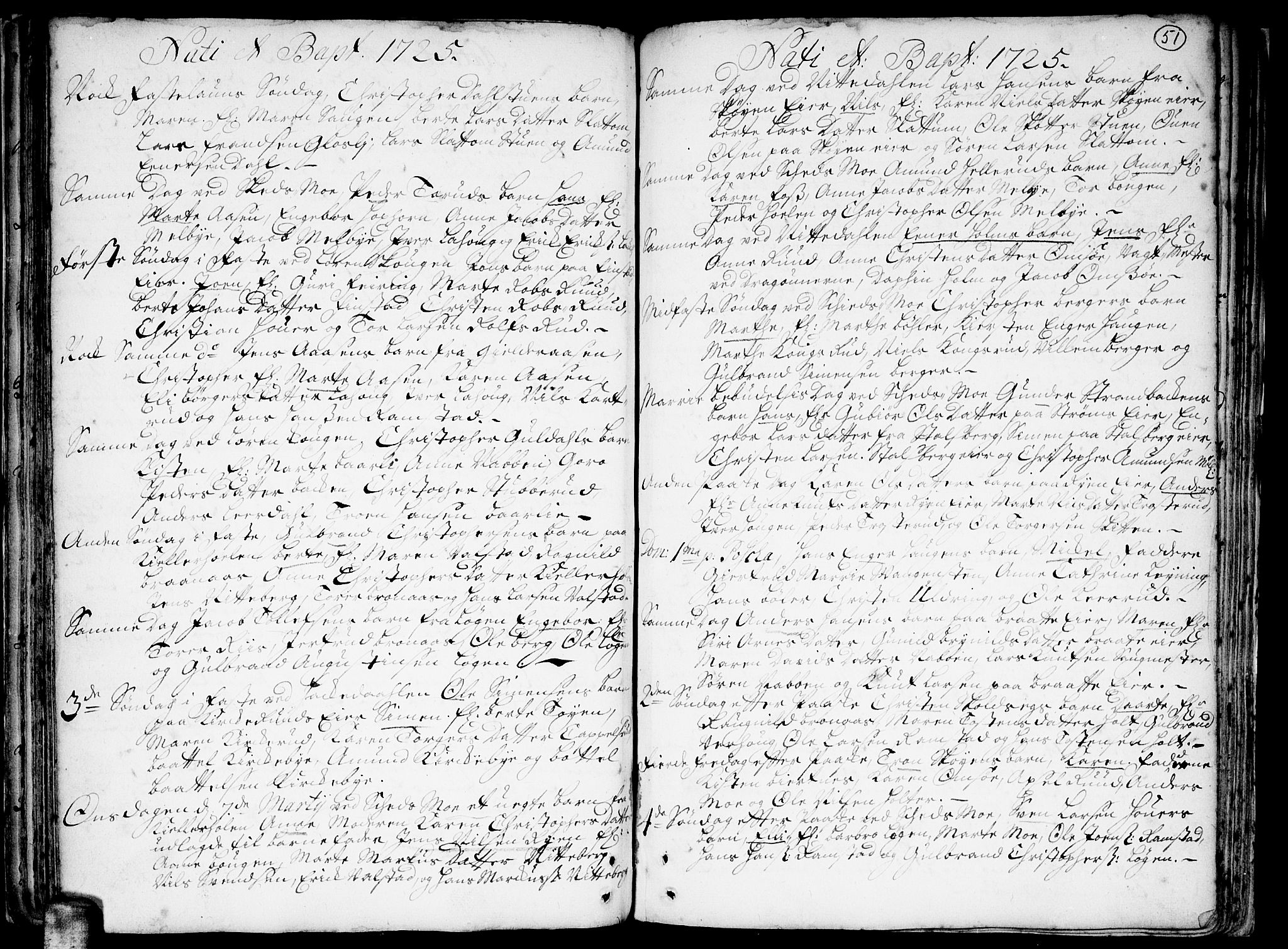 Skedsmo prestekontor Kirkebøker, AV/SAO-A-10033a/F/Fa/L0002: Ministerialbok nr. I 2, 1715-1727, s. 51