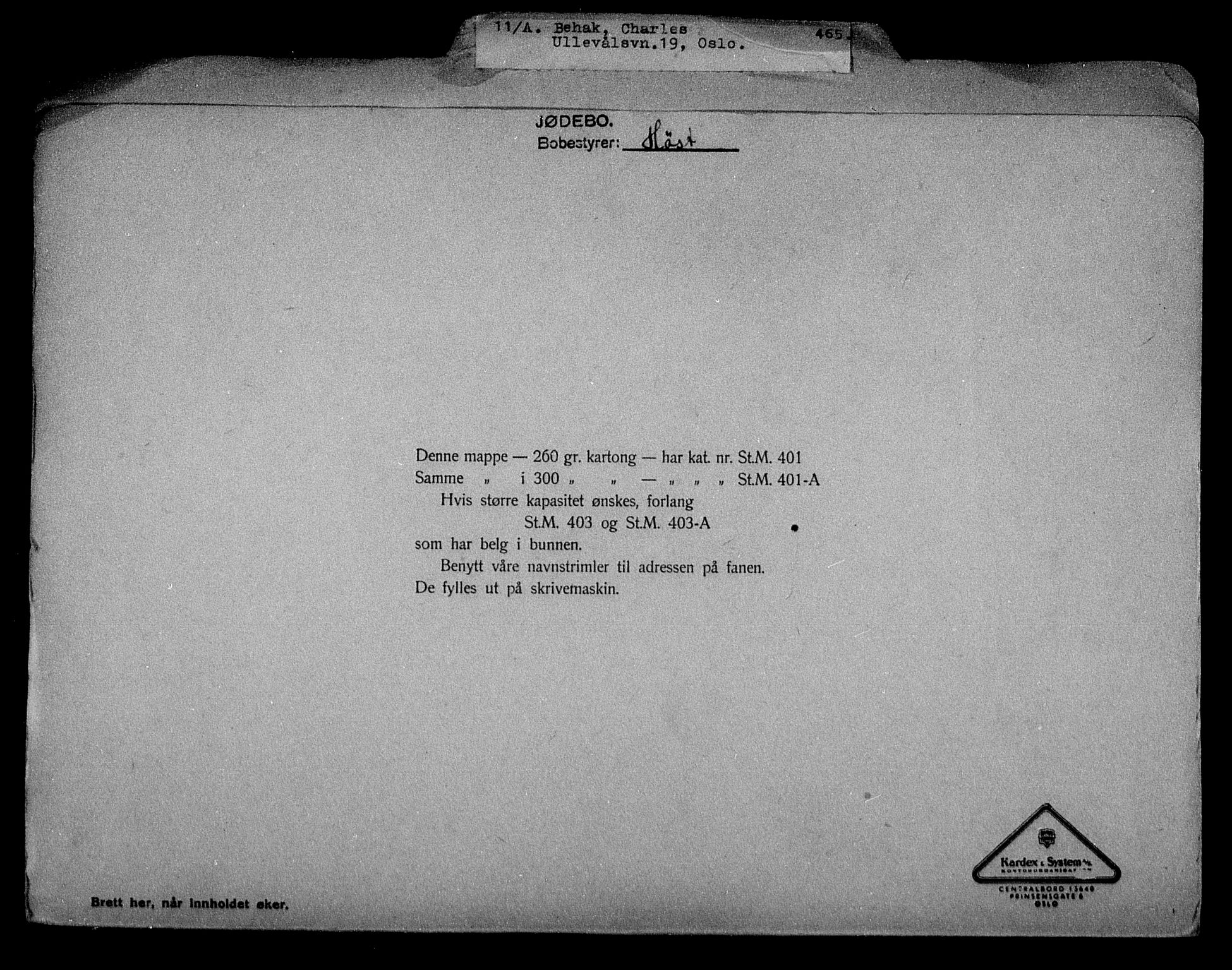 Justisdepartementet, Tilbakeføringskontoret for inndratte formuer, AV/RA-S-1564/H/Hc/Hcc/L0919: --, 1945-1947, s. 428