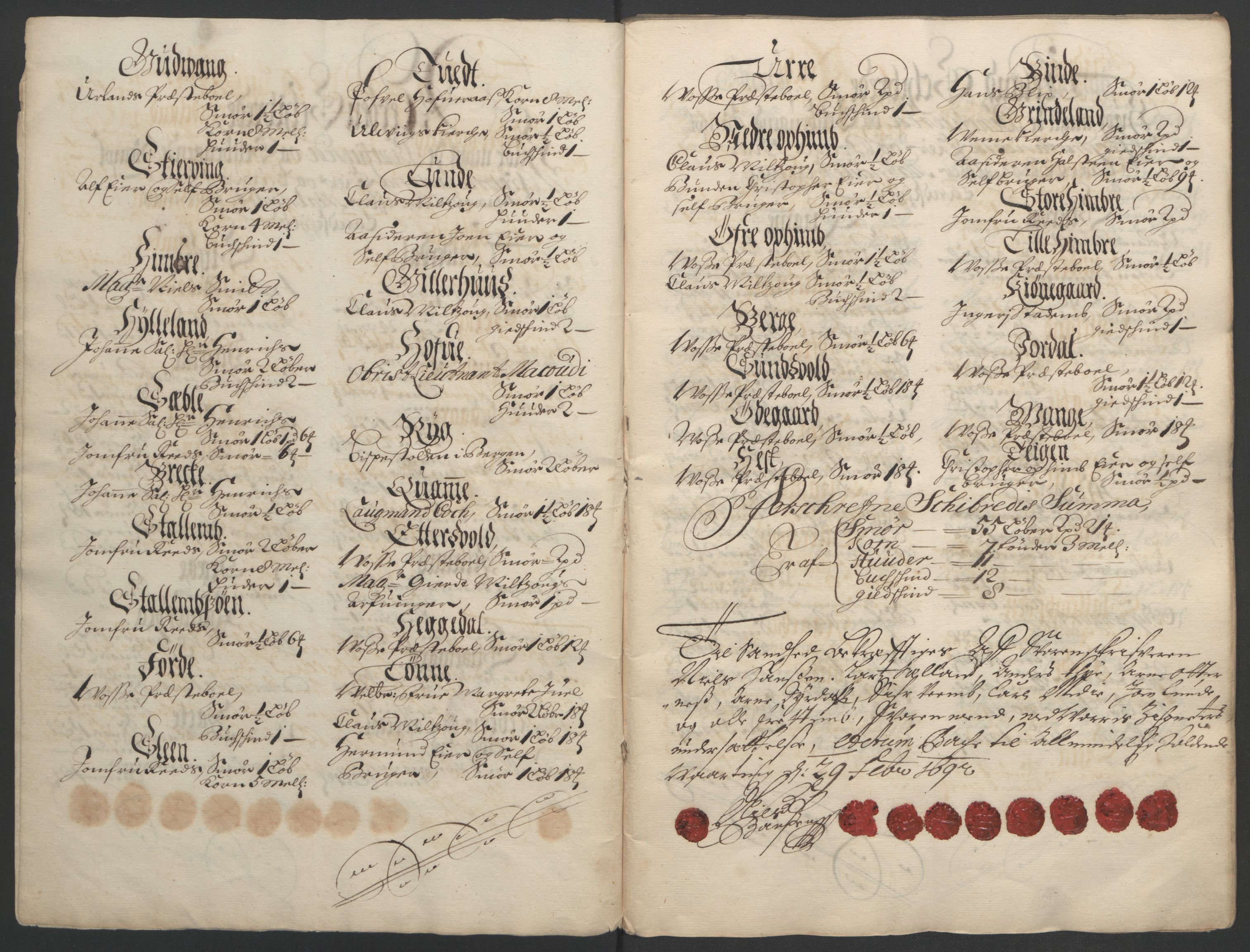 Rentekammeret inntil 1814, Reviderte regnskaper, Fogderegnskap, RA/EA-4092/R52/L3306: Fogderegnskap Sogn, 1691-1692, s. 49