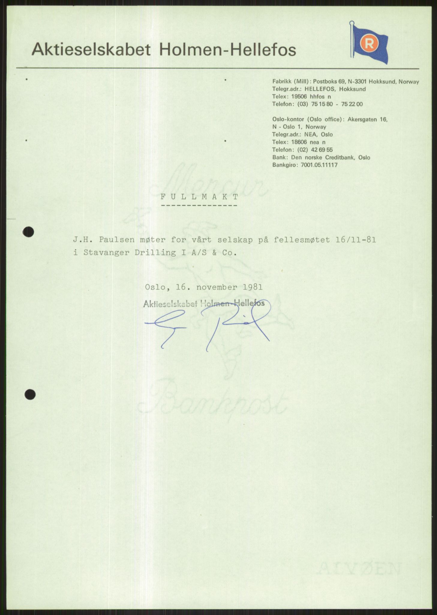 Pa 1503 - Stavanger Drilling AS, AV/SAST-A-101906/D/L0005: Korrespondanse og saksdokumenter, 1974-1985, s. 1010