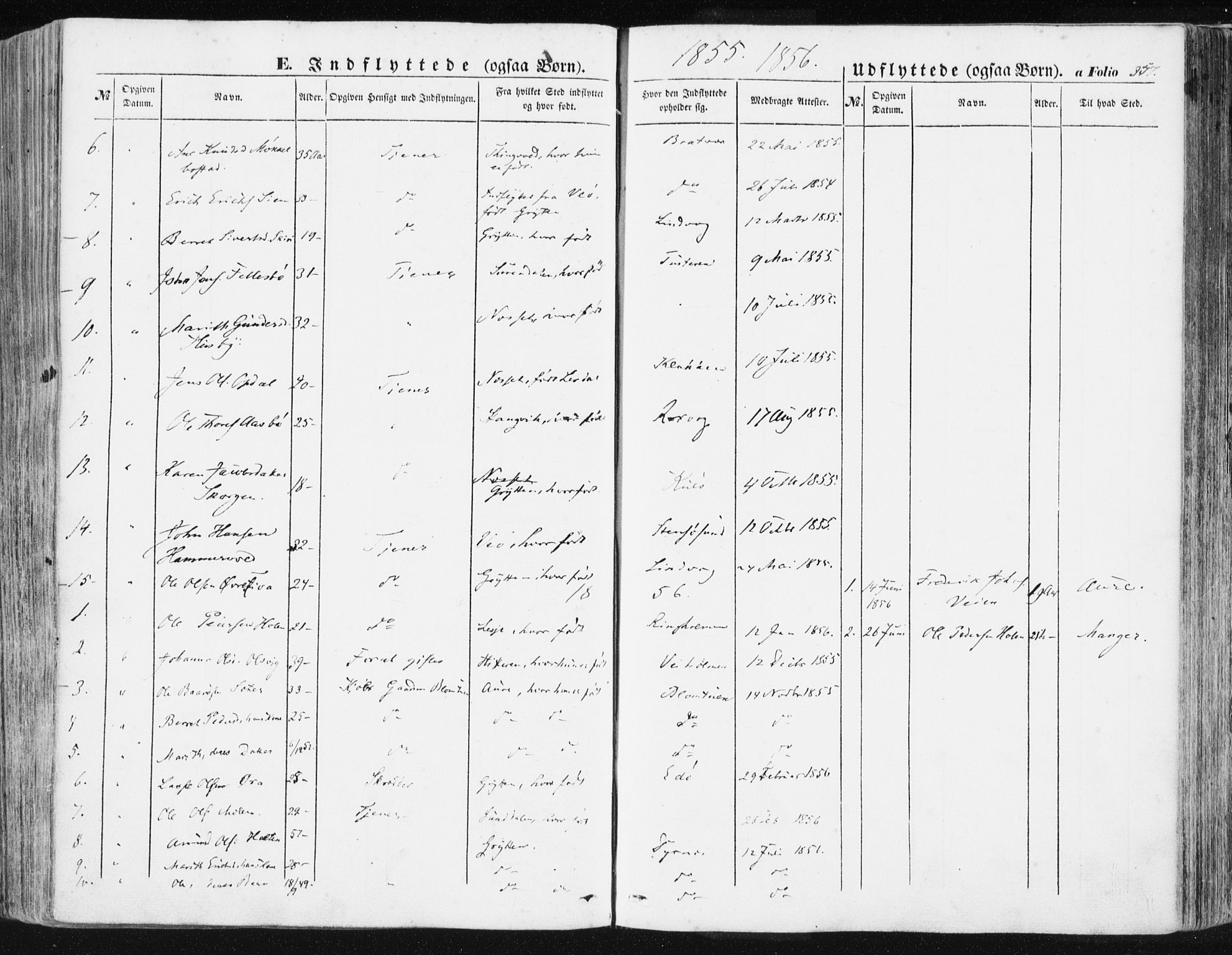 Ministerialprotokoller, klokkerbøker og fødselsregistre - Møre og Romsdal, SAT/A-1454/581/L0937: Ministerialbok nr. 581A05, 1853-1872, s. 357