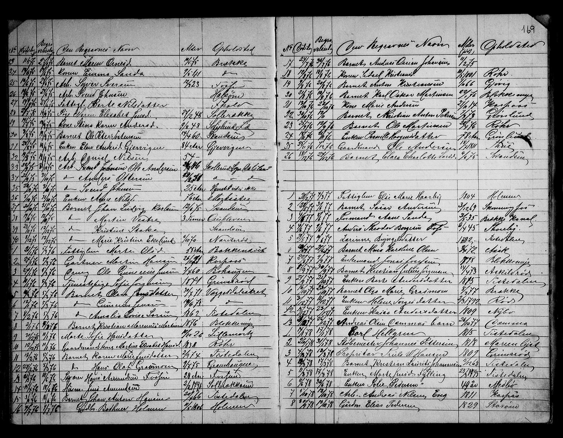 Berg prestekontor Kirkebøker, AV/SAO-A-10902/G/Gb/L0001: Klokkerbok nr. II 1, 1874-1946, s. 169