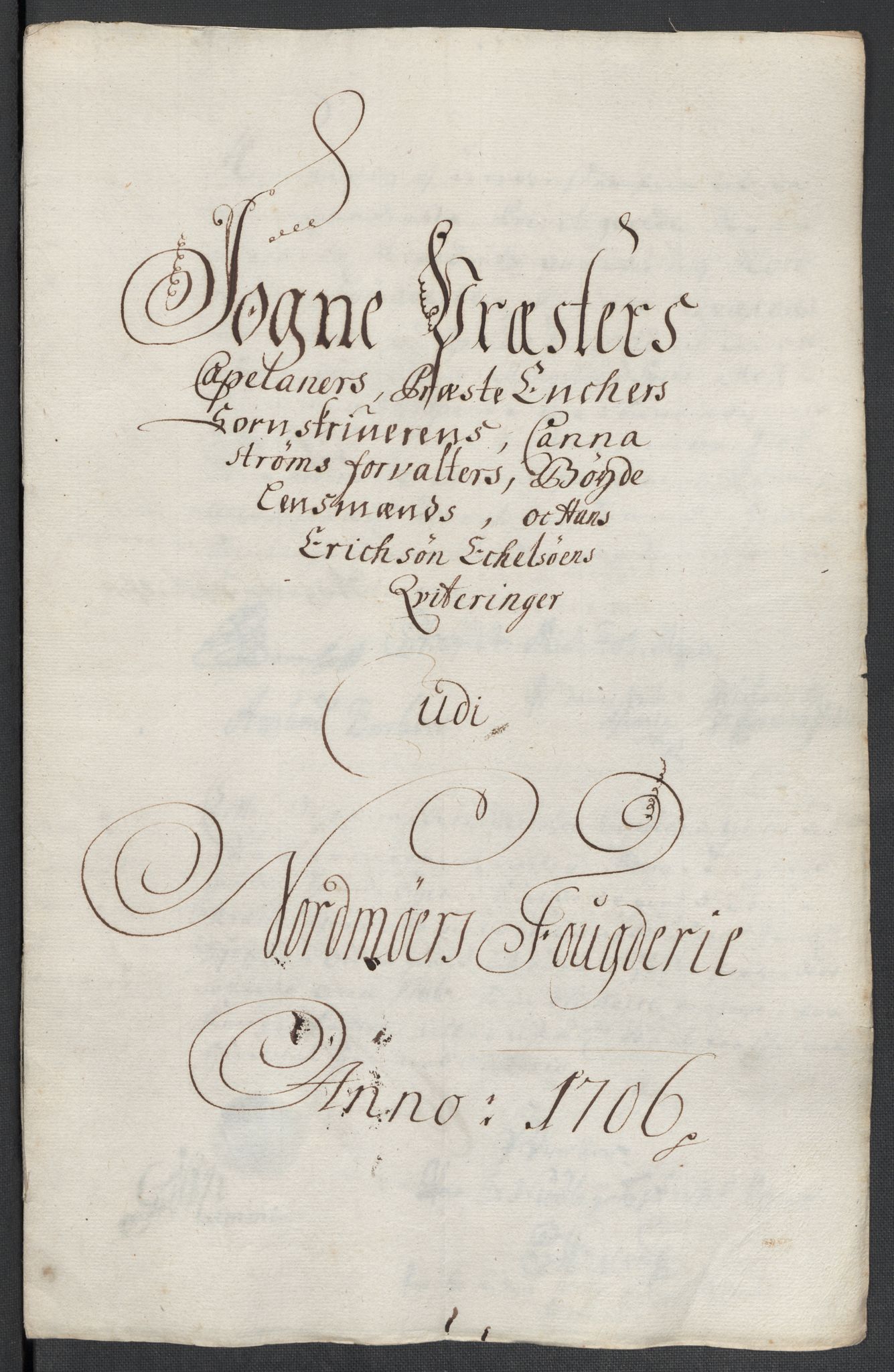 Rentekammeret inntil 1814, Reviderte regnskaper, Fogderegnskap, RA/EA-4092/R56/L3742: Fogderegnskap Nordmøre, 1706-1707, s. 114