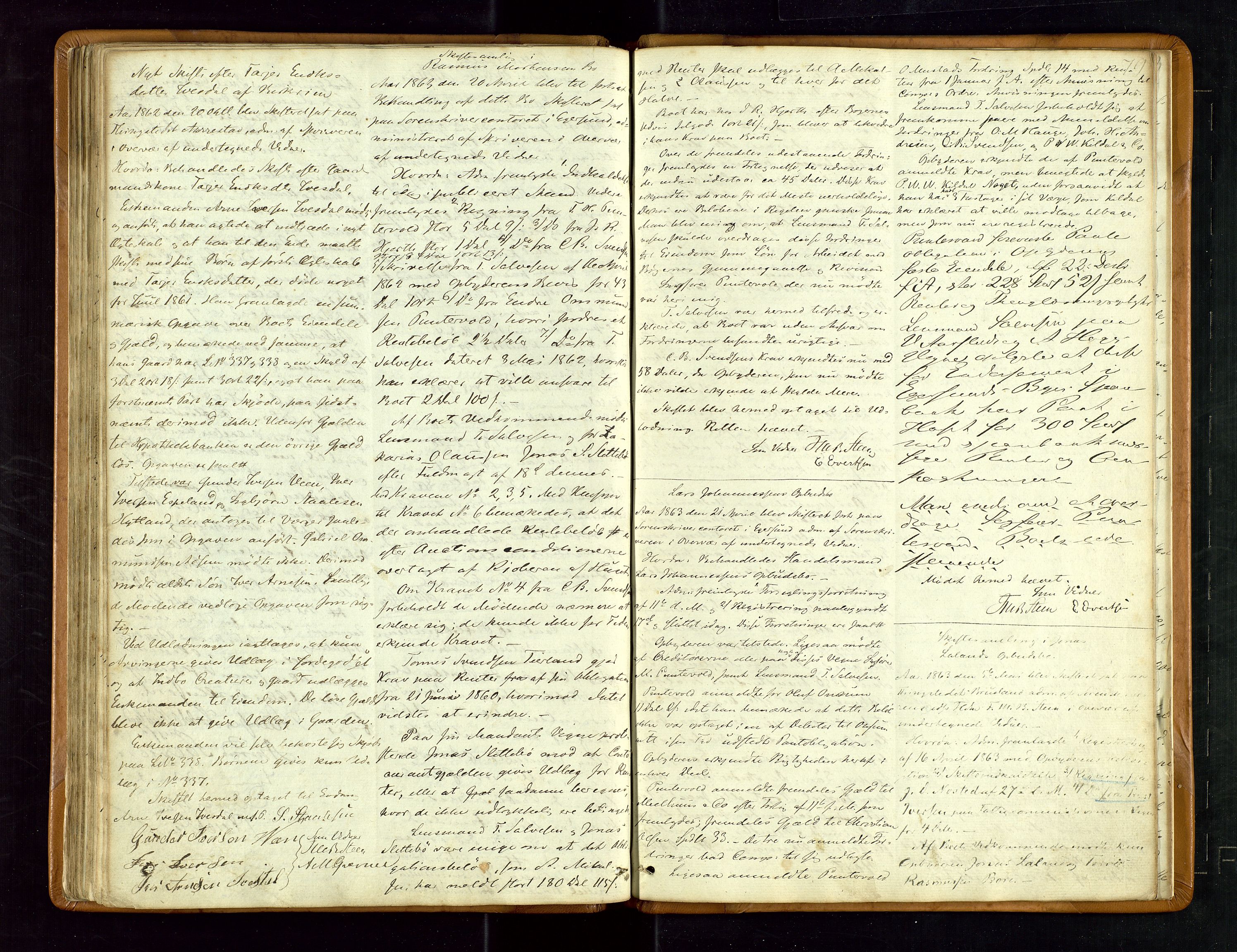 Jæren og Dalane sorenskriveri, AV/SAST-A-100306/5/50BB/L0006: SKIFTEPROTOKOLL DALANE, 1850-1866, s. 78b-79a