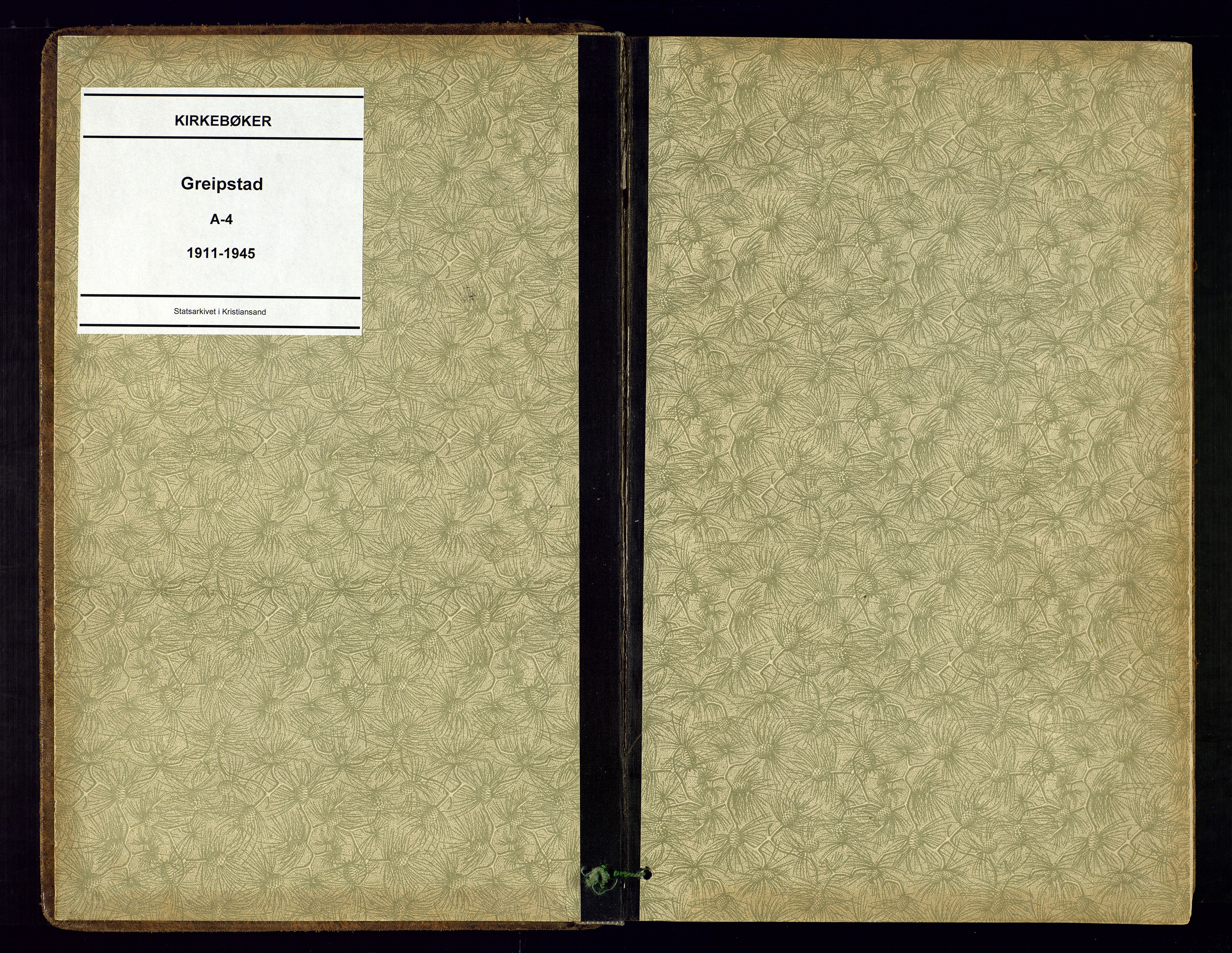 Søgne sokneprestkontor, SAK/1111-0037/F/Fa/Faa/L0004: Ministerialbok nr. A-4, 1911-1945