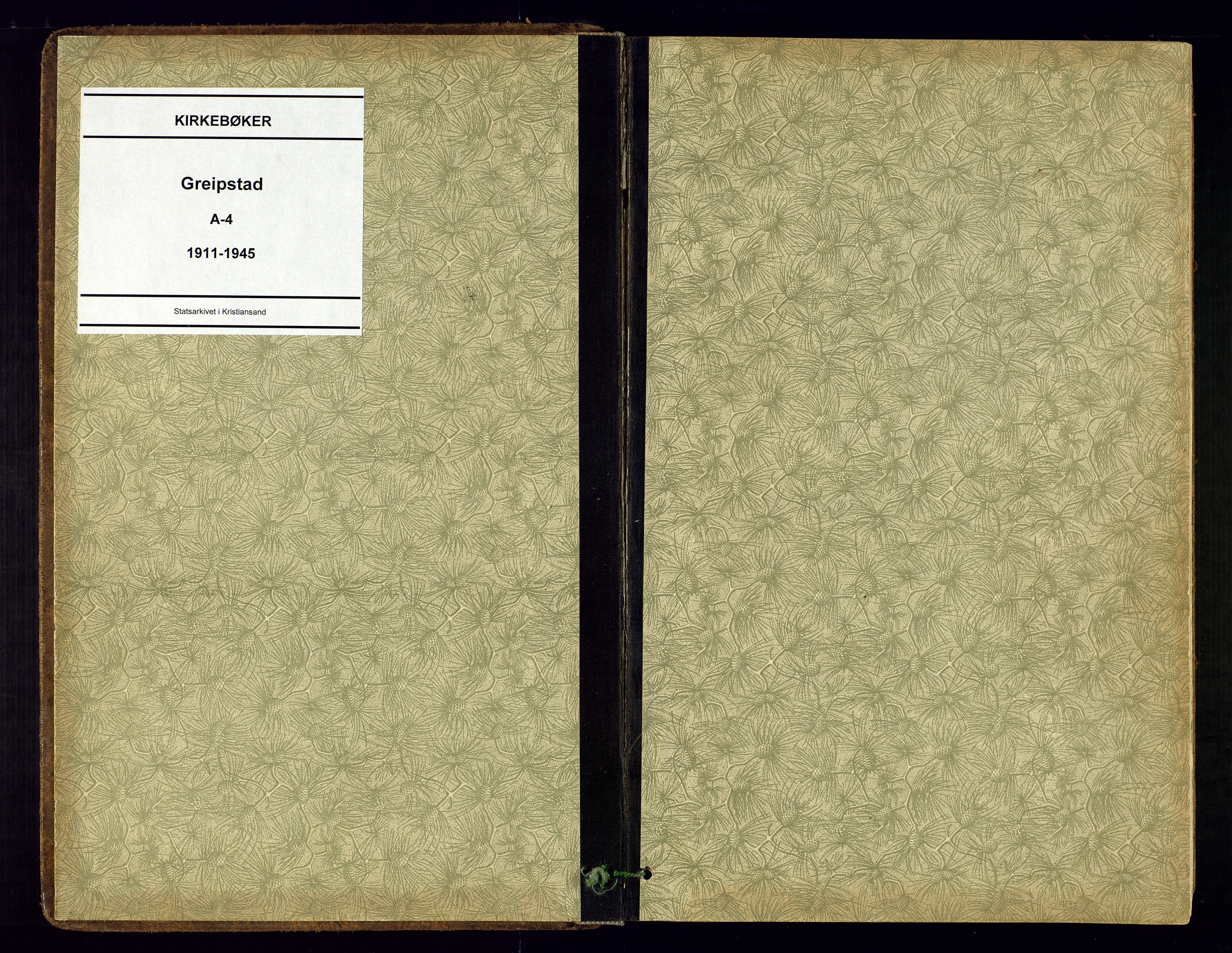 Søgne sokneprestkontor, AV/SAK-1111-0037/F/Fa/Faa/L0004: Ministerialbok nr. A-4, 1911-1945