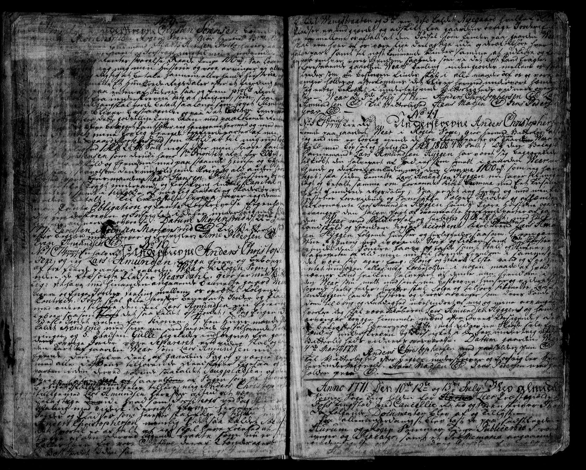 Lier, Røyken og Hurum sorenskriveri, SAKO/A-89/G/Ga/Gaa/L0003: Pantebok nr. III, 1756-1771, s. 710