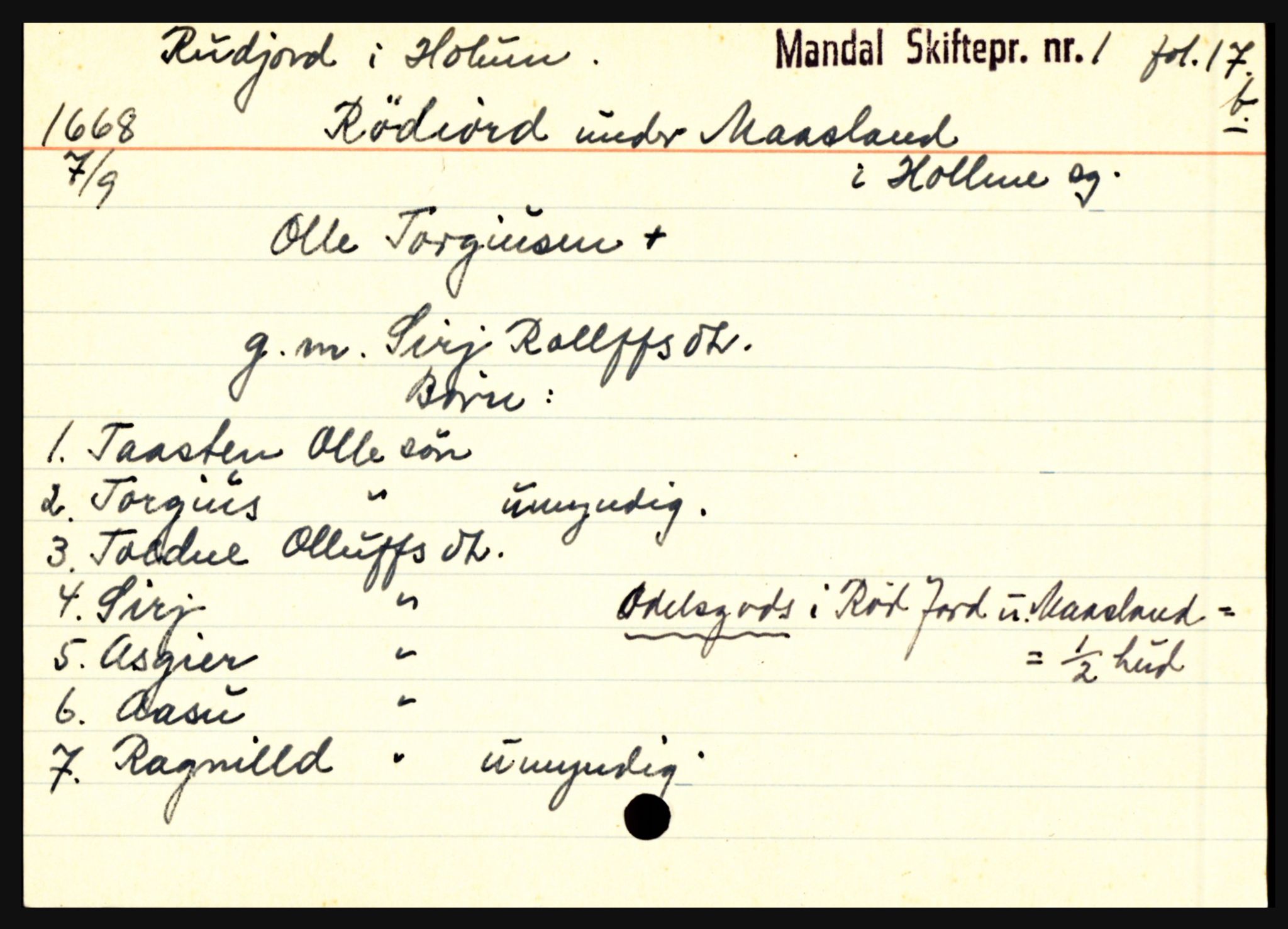 Mandal sorenskriveri, AV/SAK-1221-0005/001/H, s. 18697