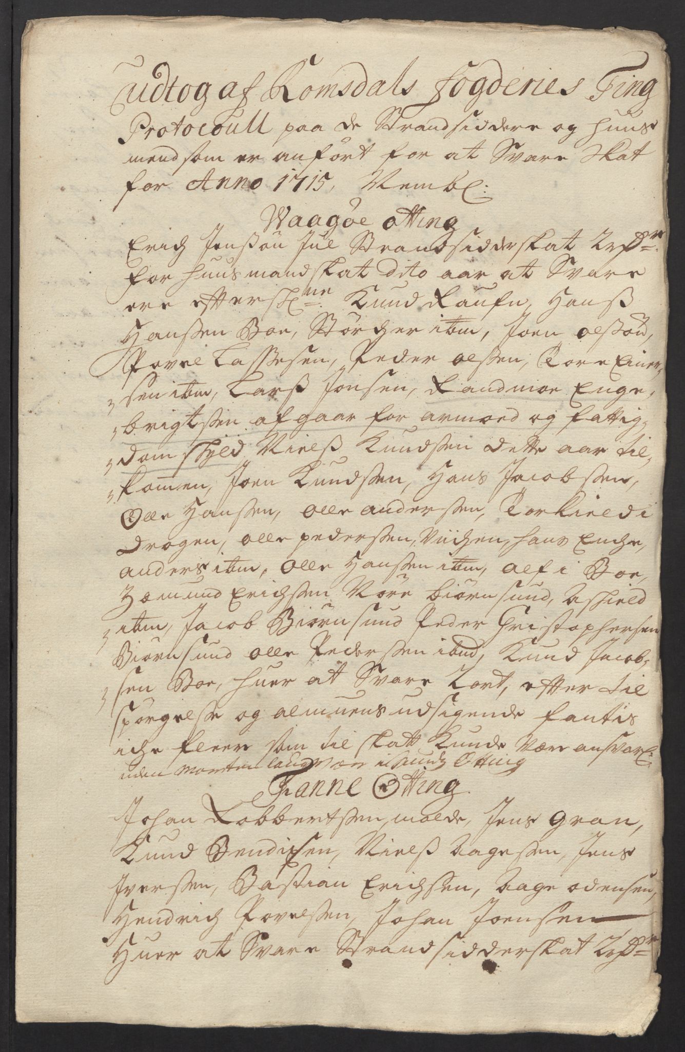 Rentekammeret inntil 1814, Reviderte regnskaper, Fogderegnskap, AV/RA-EA-4092/R55/L3663: Fogderegnskap Romsdal, 1715-1716, s. 119