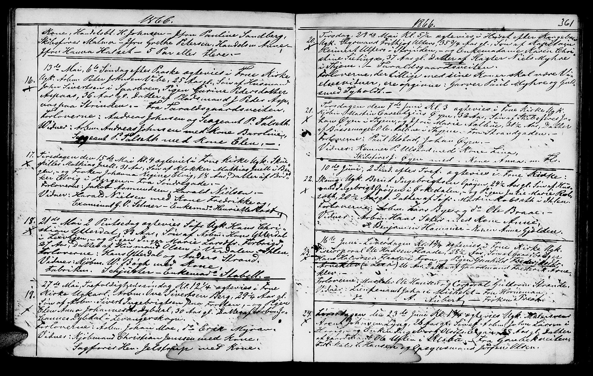 Ministerialprotokoller, klokkerbøker og fødselsregistre - Sør-Trøndelag, SAT/A-1456/602/L0140: Klokkerbok nr. 602C08, 1864-1872, s. 360-361