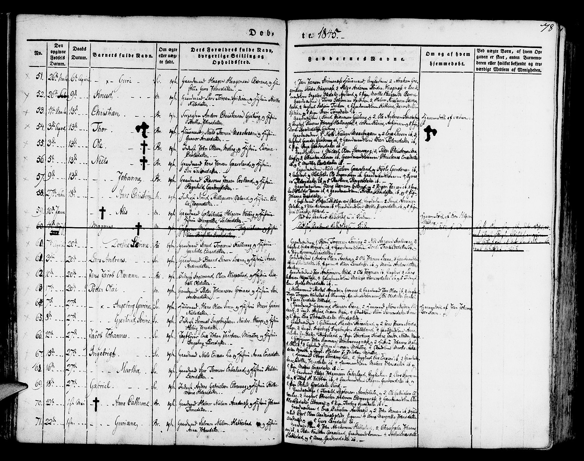 Finnås sokneprestembete, AV/SAB-A-99925/H/Ha/Haa/Haaa/L0006: Ministerialbok nr. A 6, 1836-1850, s. 78