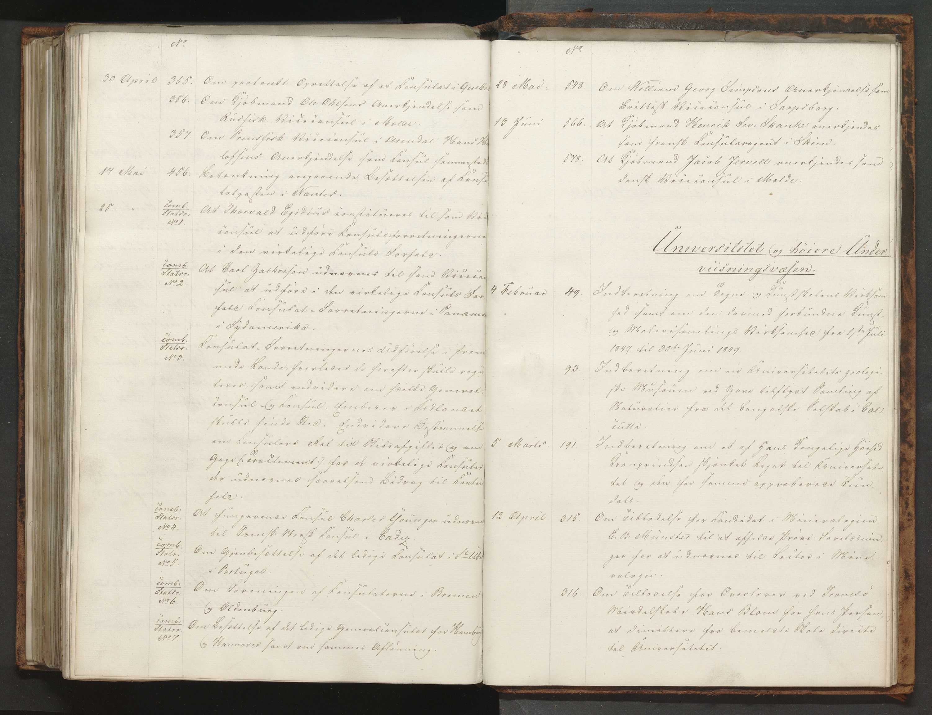 Statsrådssekretariatet, AV/RA-S-1001/A/Ab/L0071: Kgl. res. nr. 1-632, 1. halvår, 1850