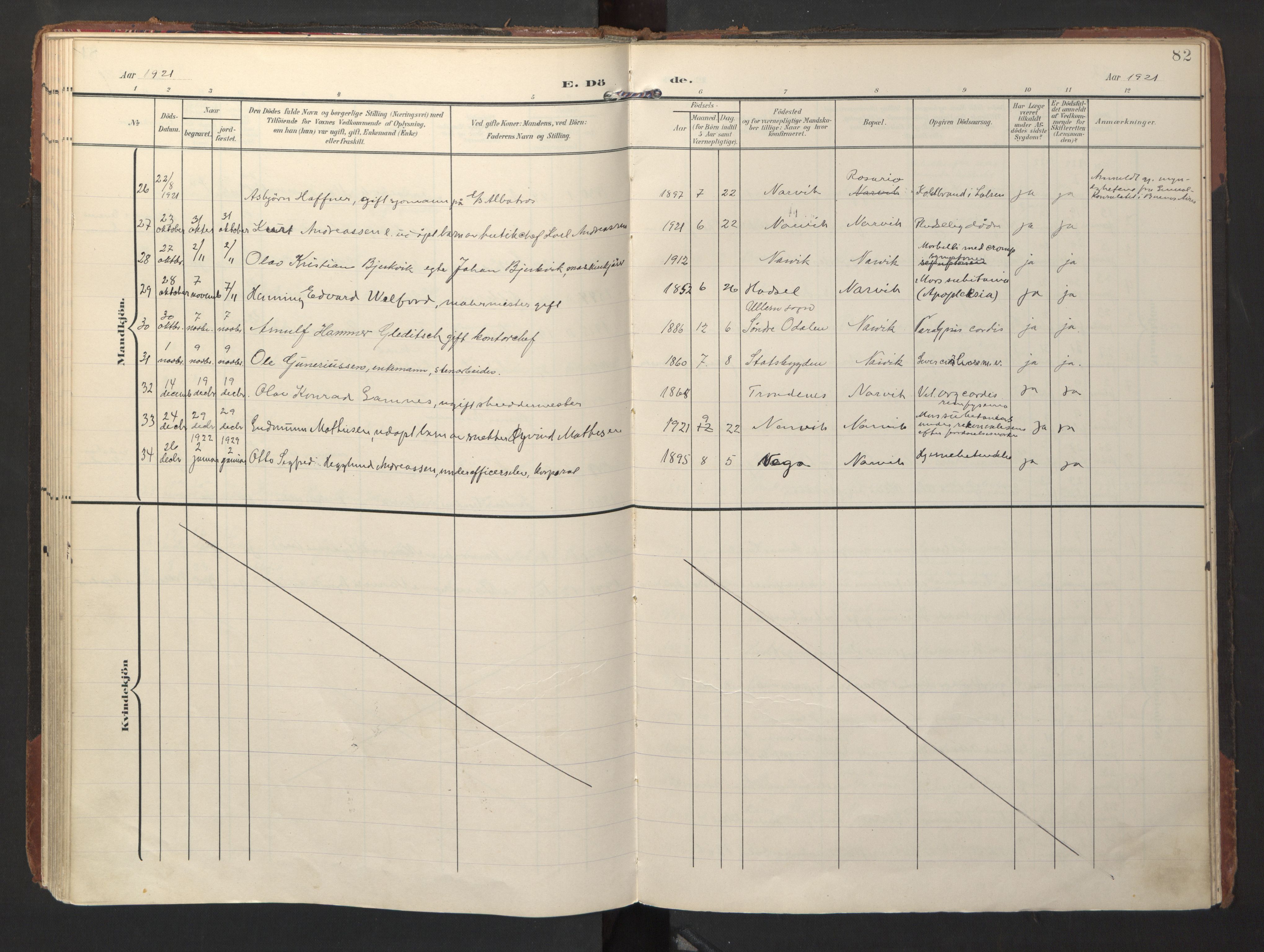 Ministerialprotokoller, klokkerbøker og fødselsregistre - Nordland, SAT/A-1459/871/L1000: Ministerialbok nr. 871A16, 1902-1925, s. 82