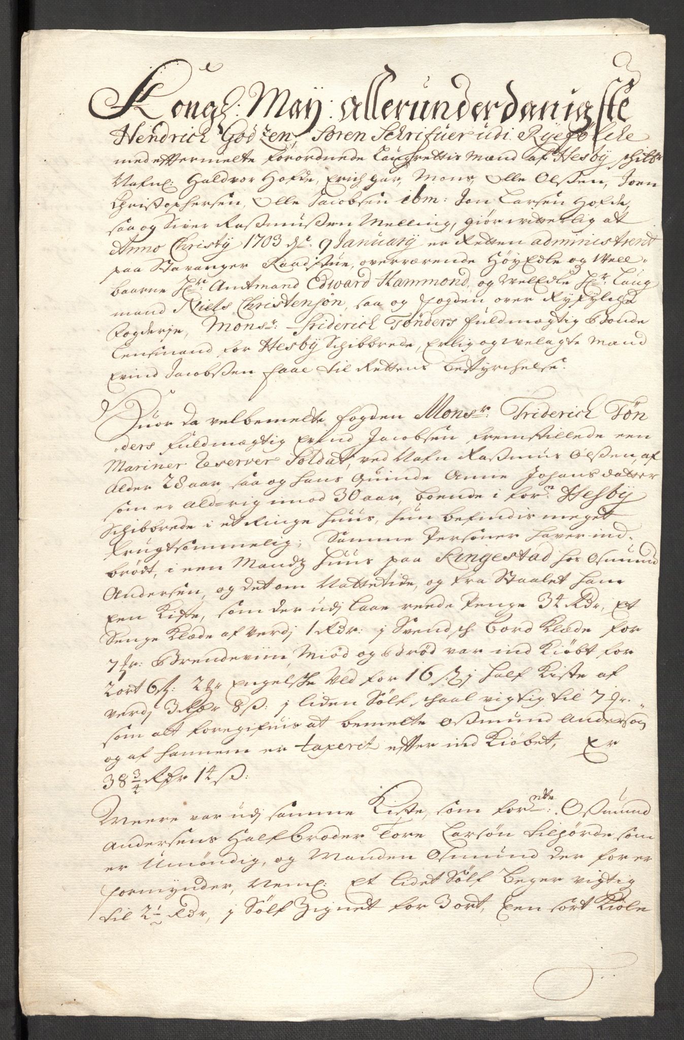 Rentekammeret inntil 1814, Reviderte regnskaper, Fogderegnskap, RA/EA-4092/R47/L2860: Fogderegnskap Ryfylke, 1703-1705, s. 94