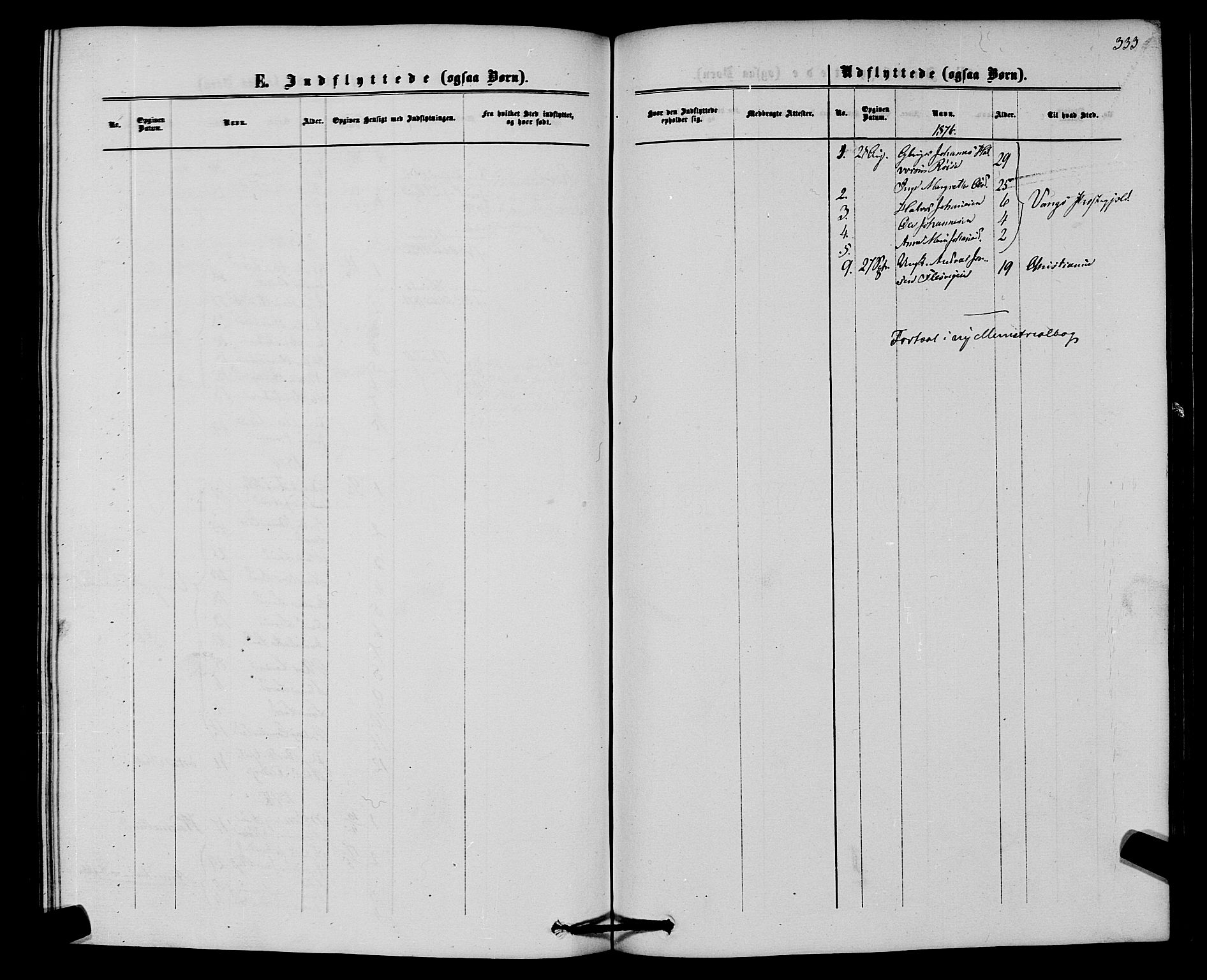 Hurdal prestekontor Kirkebøker, SAO/A-10889/F/Fb/L0002: Ministerialbok nr. II 2, 1860-1877, s. 333