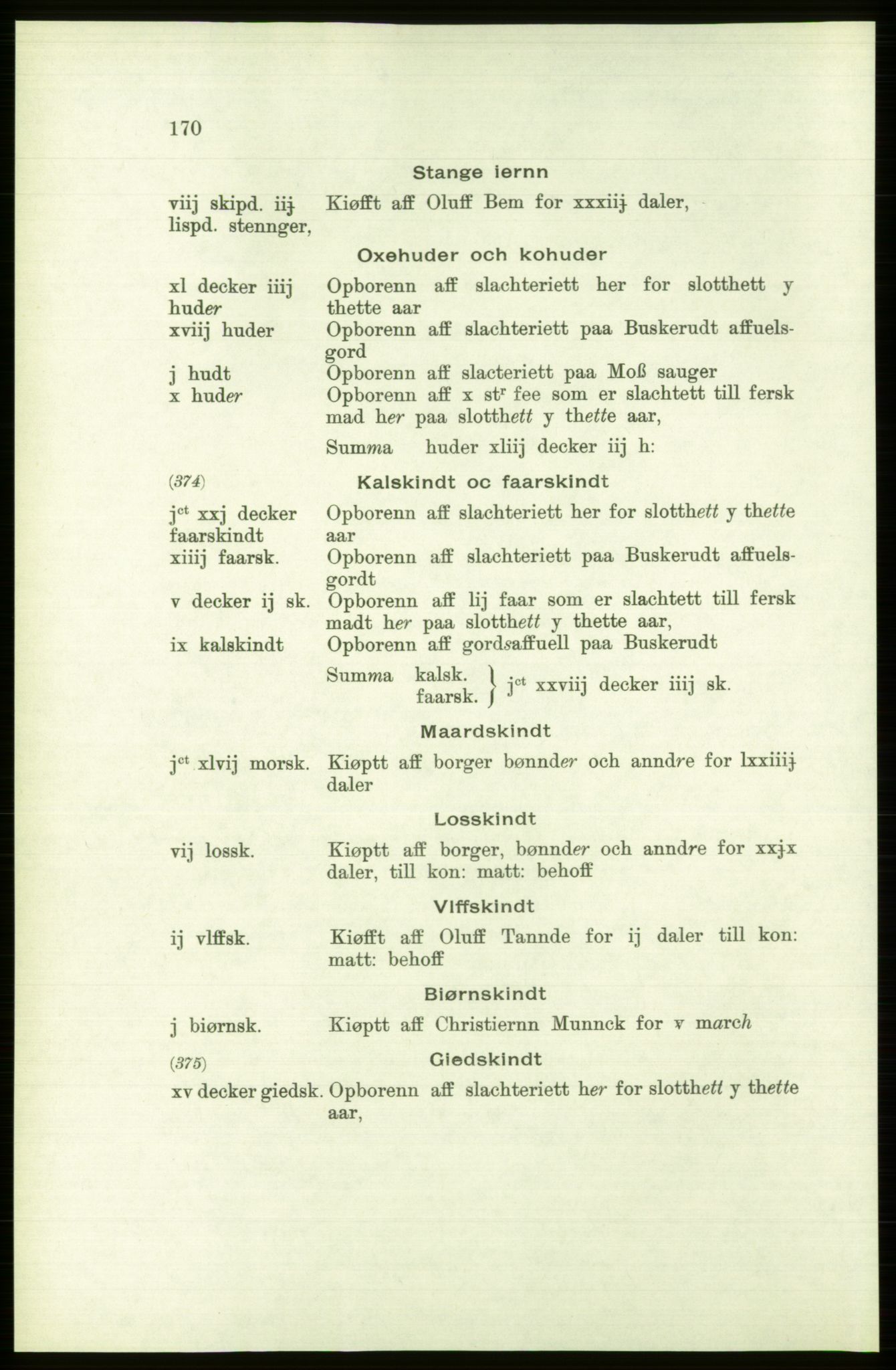 Publikasjoner utgitt av Arkivverket, PUBL/PUBL-001/C/0001: Bind 1: Rekneskap for Akershus len 1557-1558, 1557-1558, s. 170