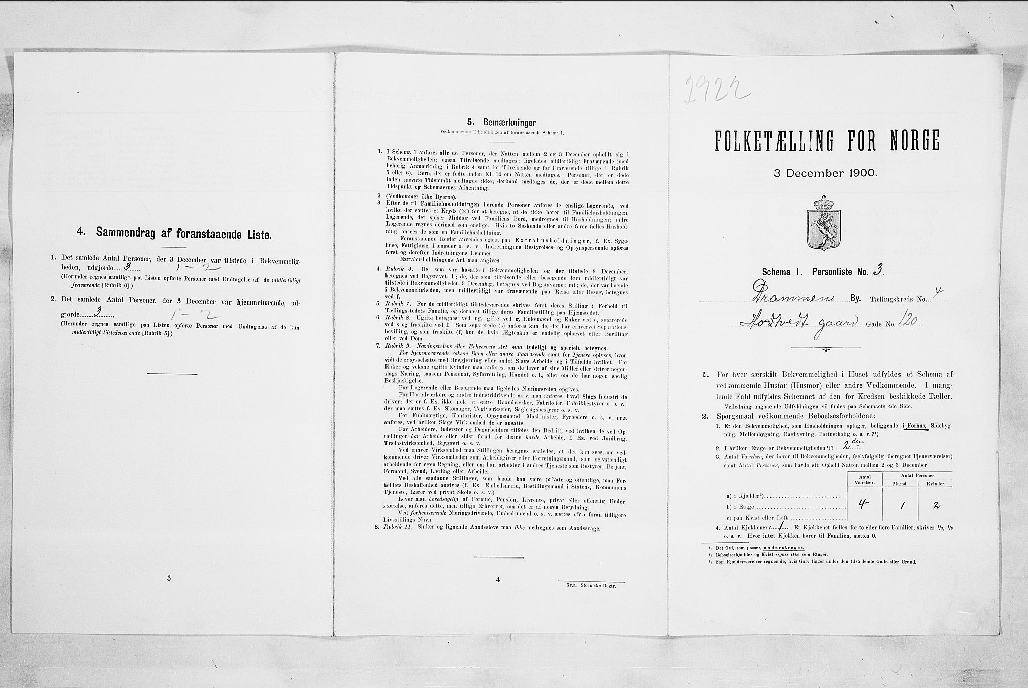 RA, Folketelling 1900 for 0602 Drammen kjøpstad, 1900, s. 950