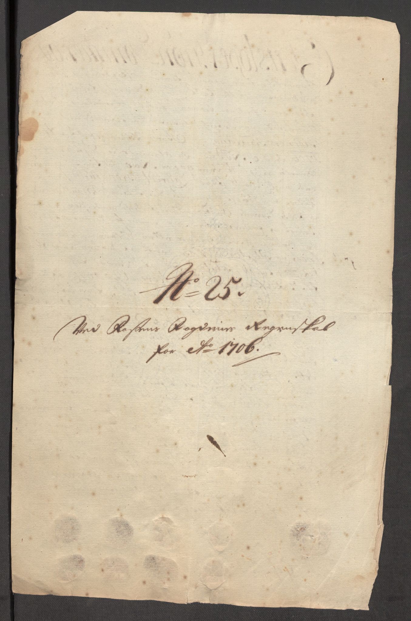 Rentekammeret inntil 1814, Reviderte regnskaper, Fogderegnskap, AV/RA-EA-4092/R57/L3857: Fogderegnskap Fosen, 1706-1707, s. 170