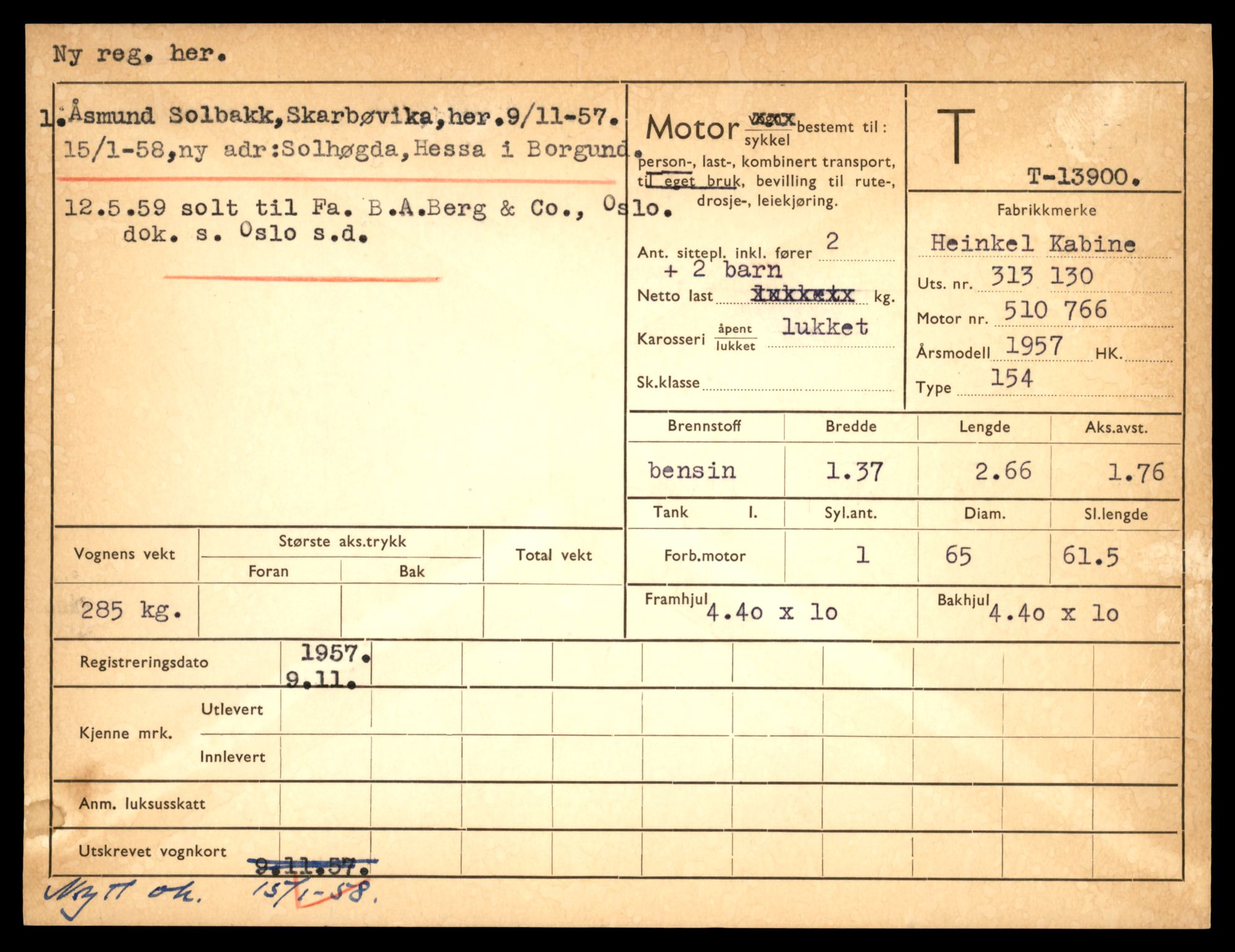 Møre og Romsdal vegkontor - Ålesund trafikkstasjon, AV/SAT-A-4099/F/Fe/L0041: Registreringskort for kjøretøy T 13710 - T 13905, 1927-1998, s. 3273