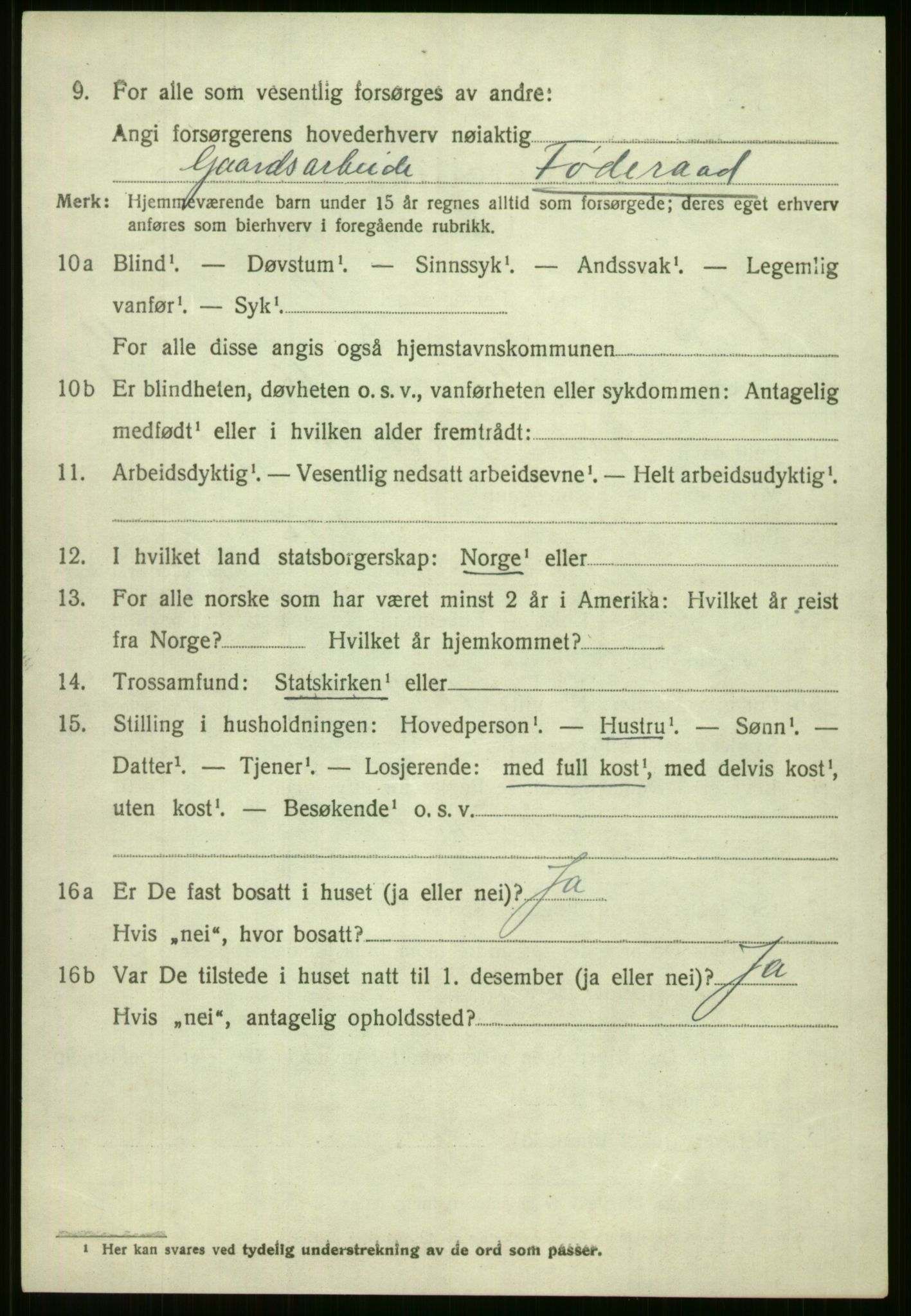 SAB, Folketelling 1920 for 1235 Voss herred, 1920, s. 10620