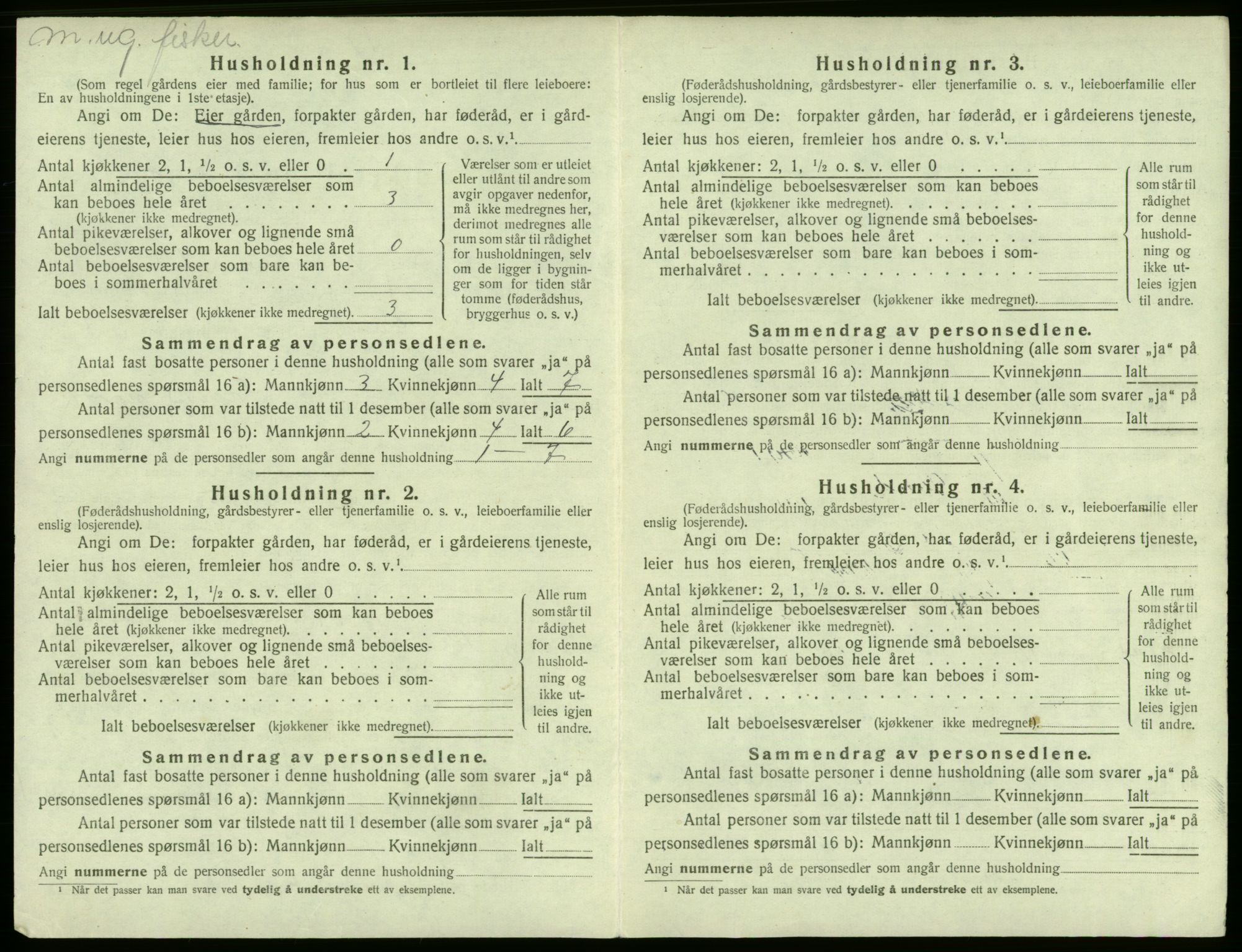 SAB, Folketelling 1920 for 1245 Sund herred, 1920, s. 173