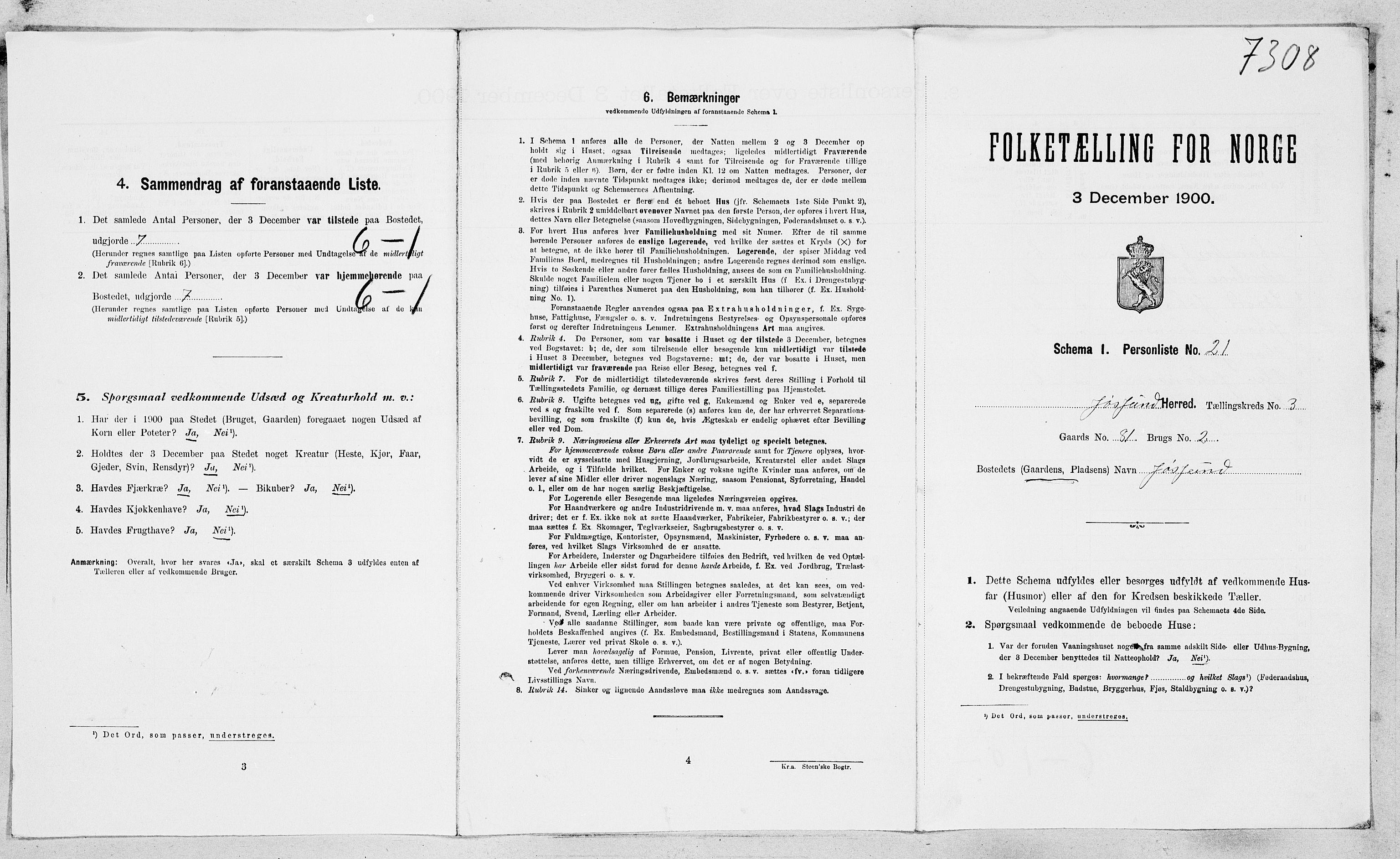 SAT, Folketelling 1900 for 1629 Jøssund herred, 1900, s. 369