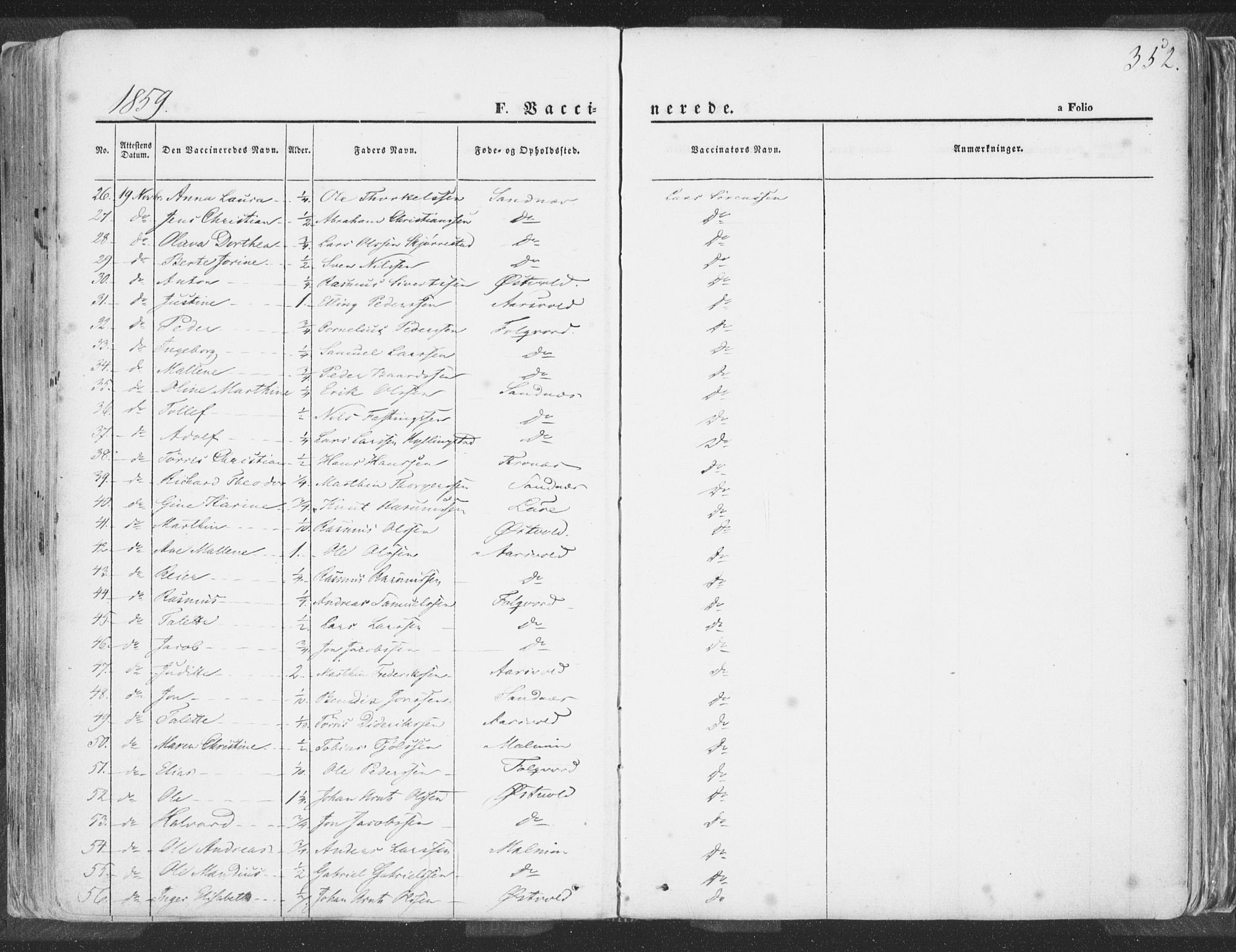 Høyland sokneprestkontor, AV/SAST-A-101799/001/30BA/L0009: Ministerialbok nr. A 9.2, 1857-1877, s. 352