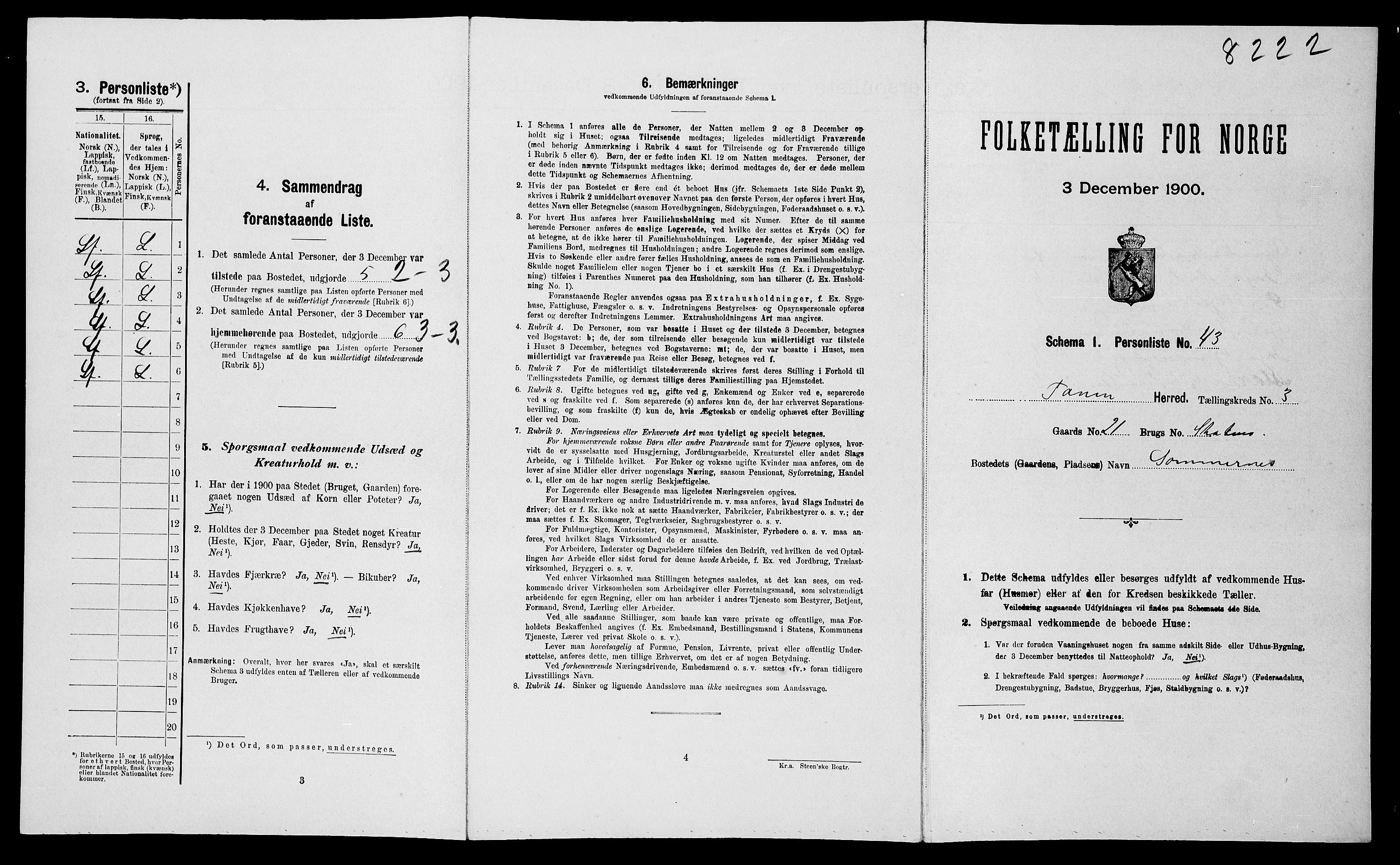SATØ, Folketelling 1900 for 2025 Tana herred, 1900, s. 482