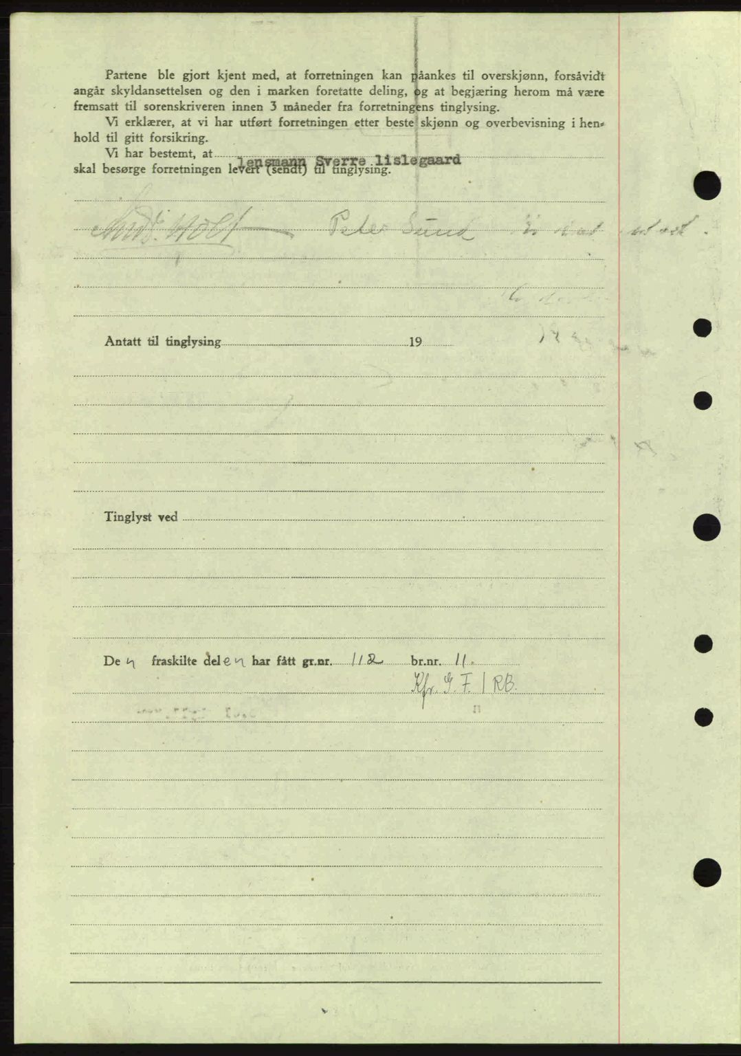 Idd og Marker sorenskriveri, AV/SAO-A-10283/G/Gb/Gbb/L0007: Pantebok nr. A7, 1944-1945, Dagboknr: 624/1945