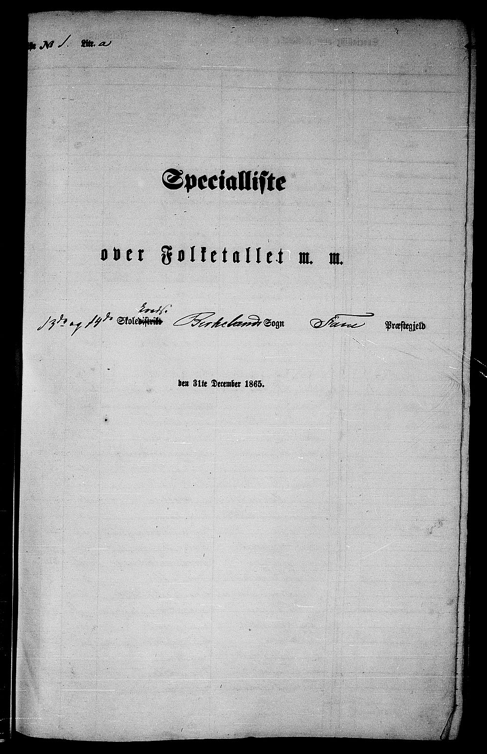 RA, Folketelling 1865 for 1249P Fana prestegjeld, 1865, s. 11