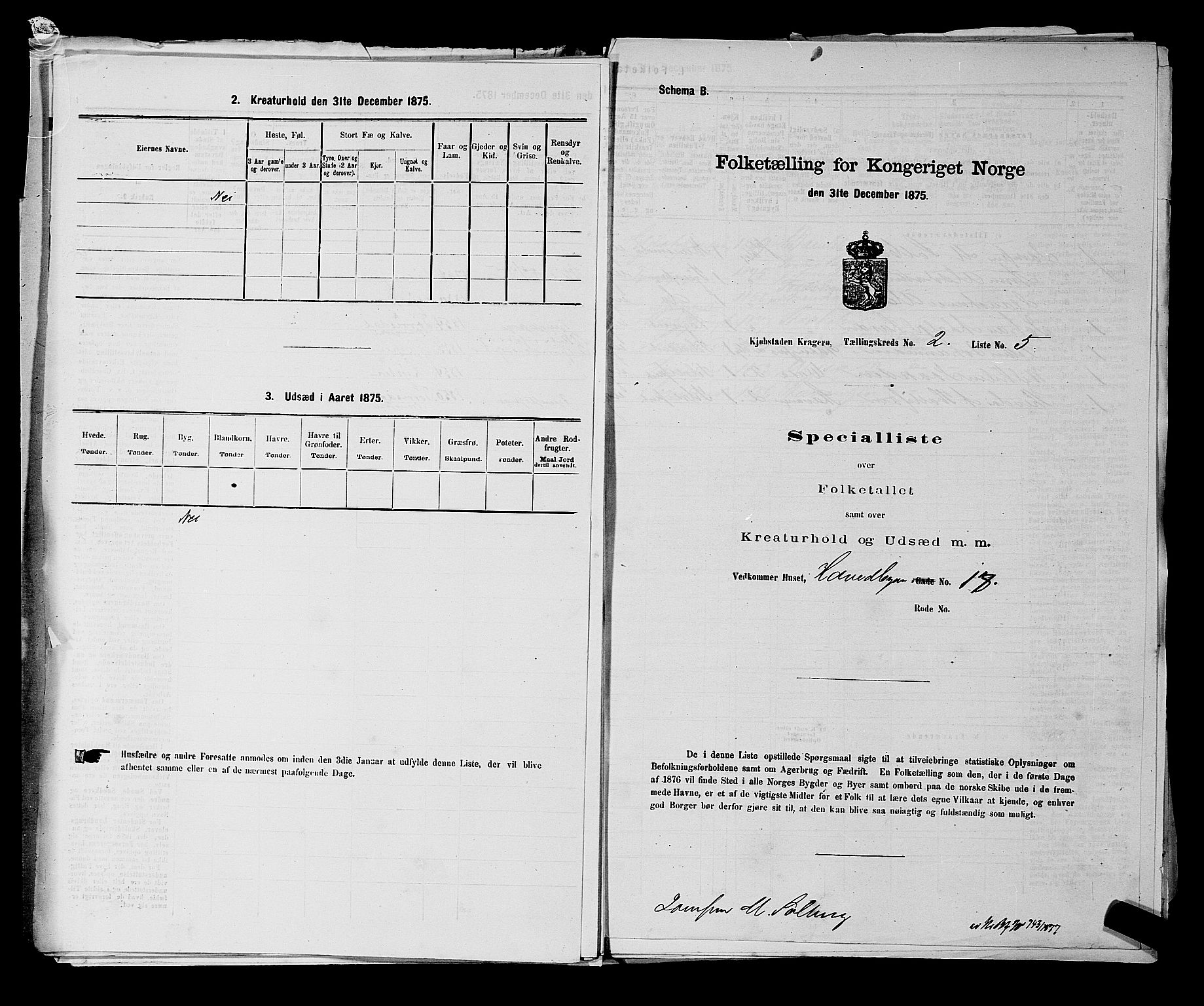 SAKO, Folketelling 1875 for 0801P Kragerø prestegjeld, 1875, s. 53