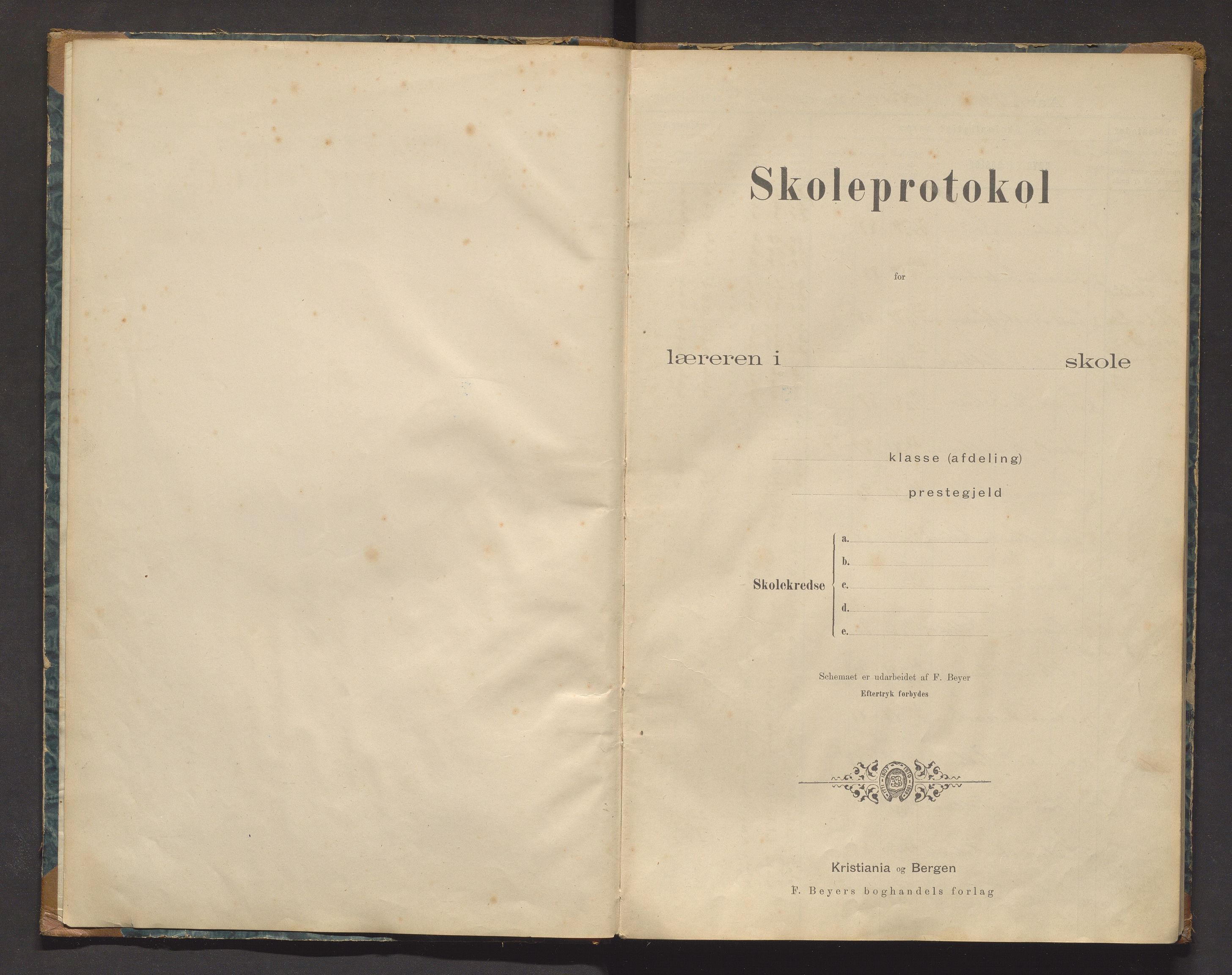 Askøy kommune. Barneskulane, IKAH/1247-231/F/Fd/L0001: Skuleprotokoll for Follese og Haugland krinsar , 1893-1908