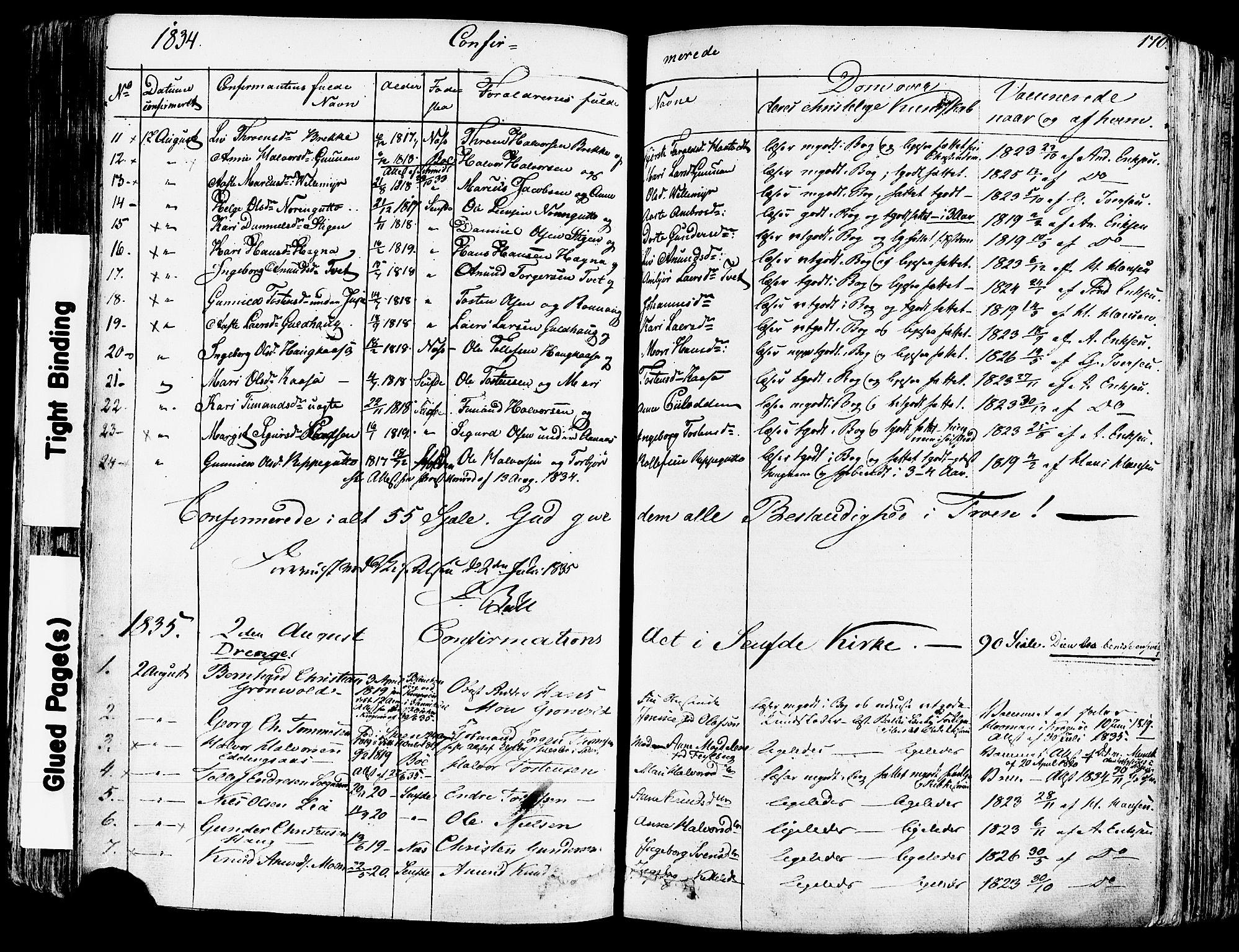 Sauherad kirkebøker, AV/SAKO-A-298/F/Fa/L0006: Ministerialbok nr. I 6, 1827-1850, s. 170